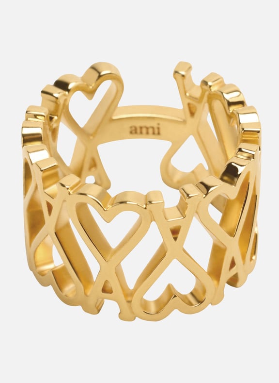 Bague ami de coeur unisexe Doré by AMI PARIS AMI PARIS Bague ami de coeur unisexe Doré