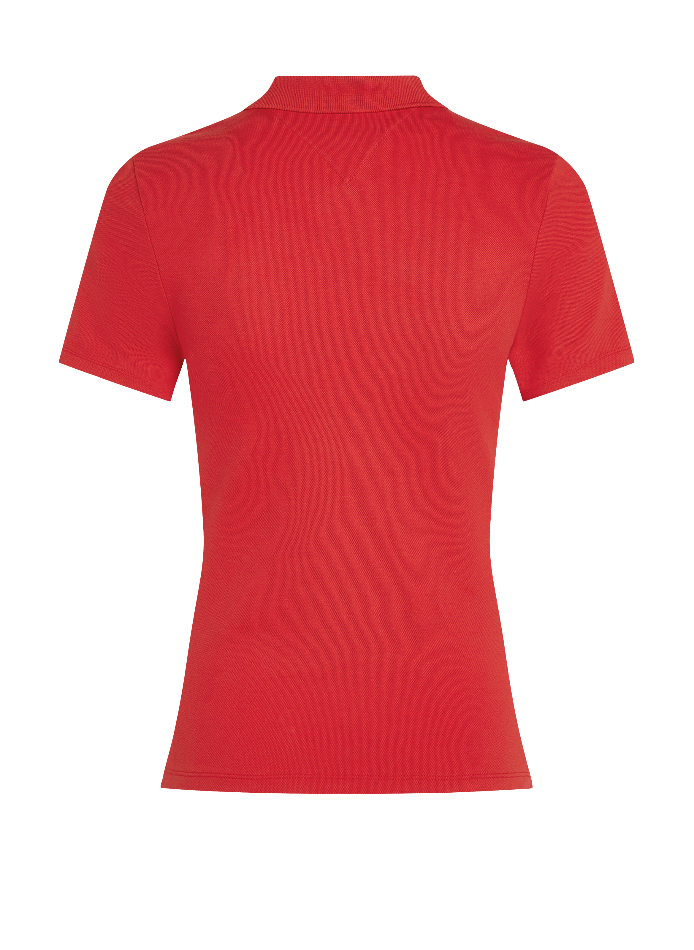 Polo cintré en coton  TOMMY HILFIGER Rouge