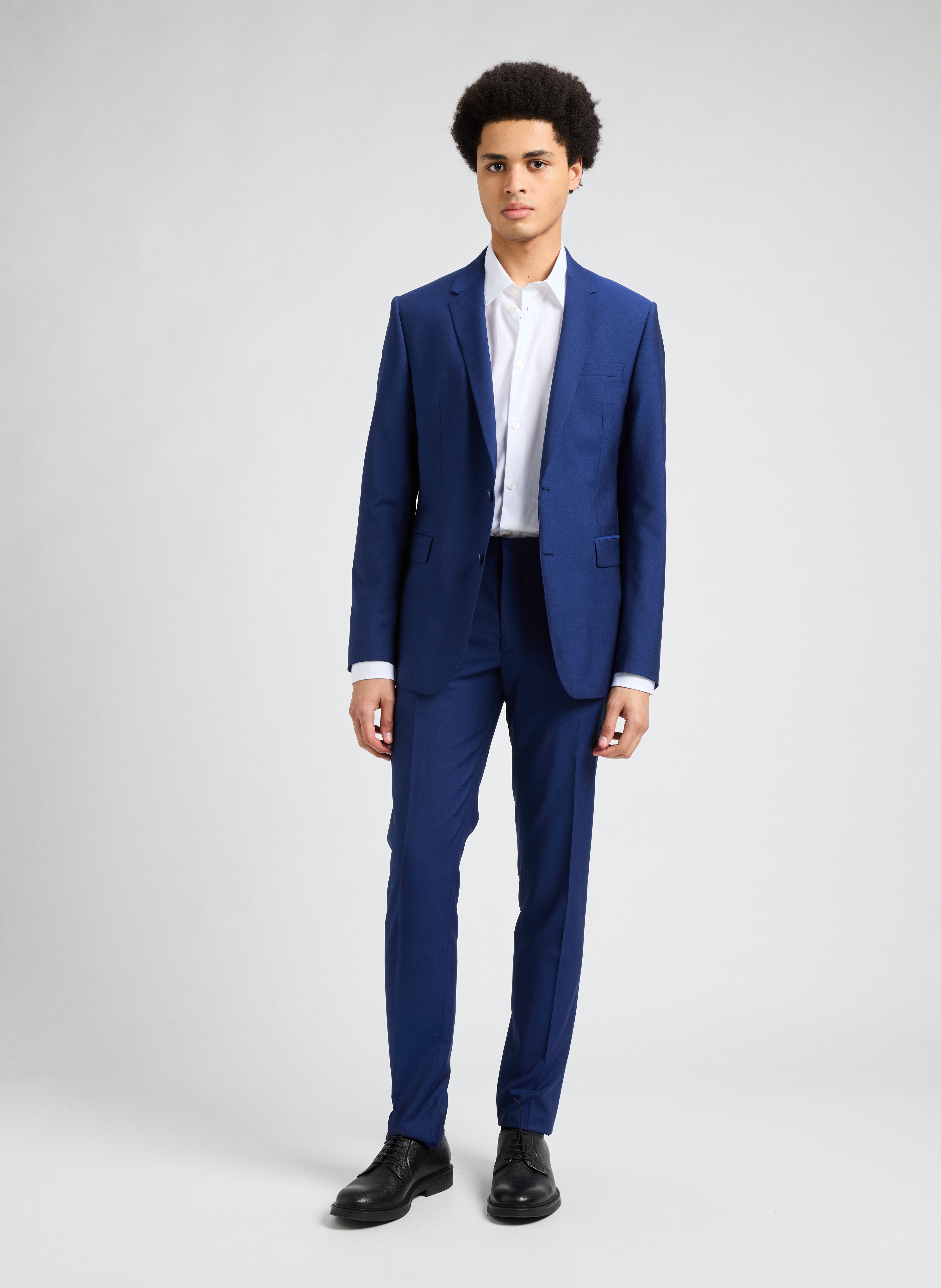 Wool and mohair suit trousers SAISON 1865 Blue