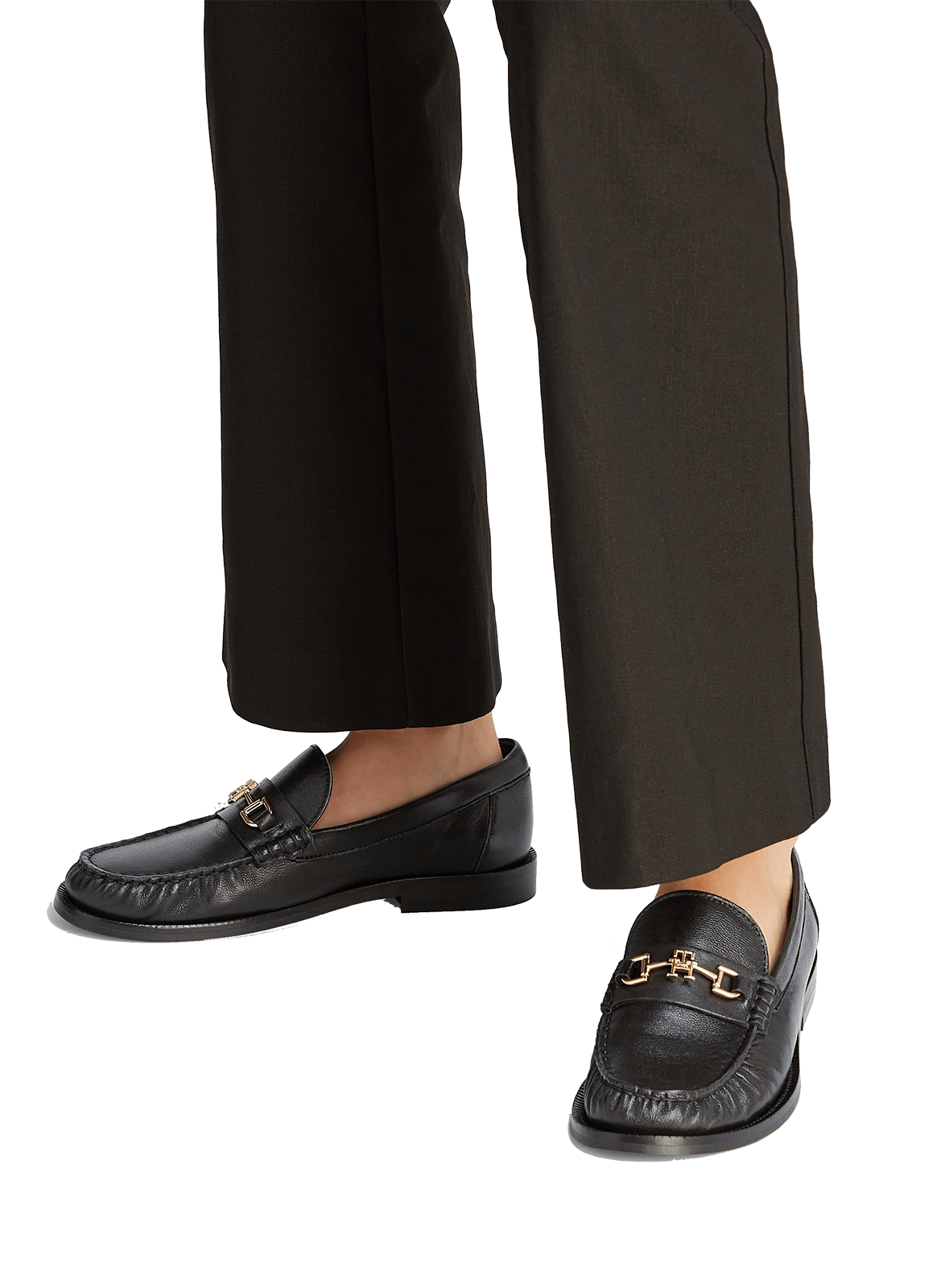 Mocassins en cuir TOMMY HILFIGER Noir