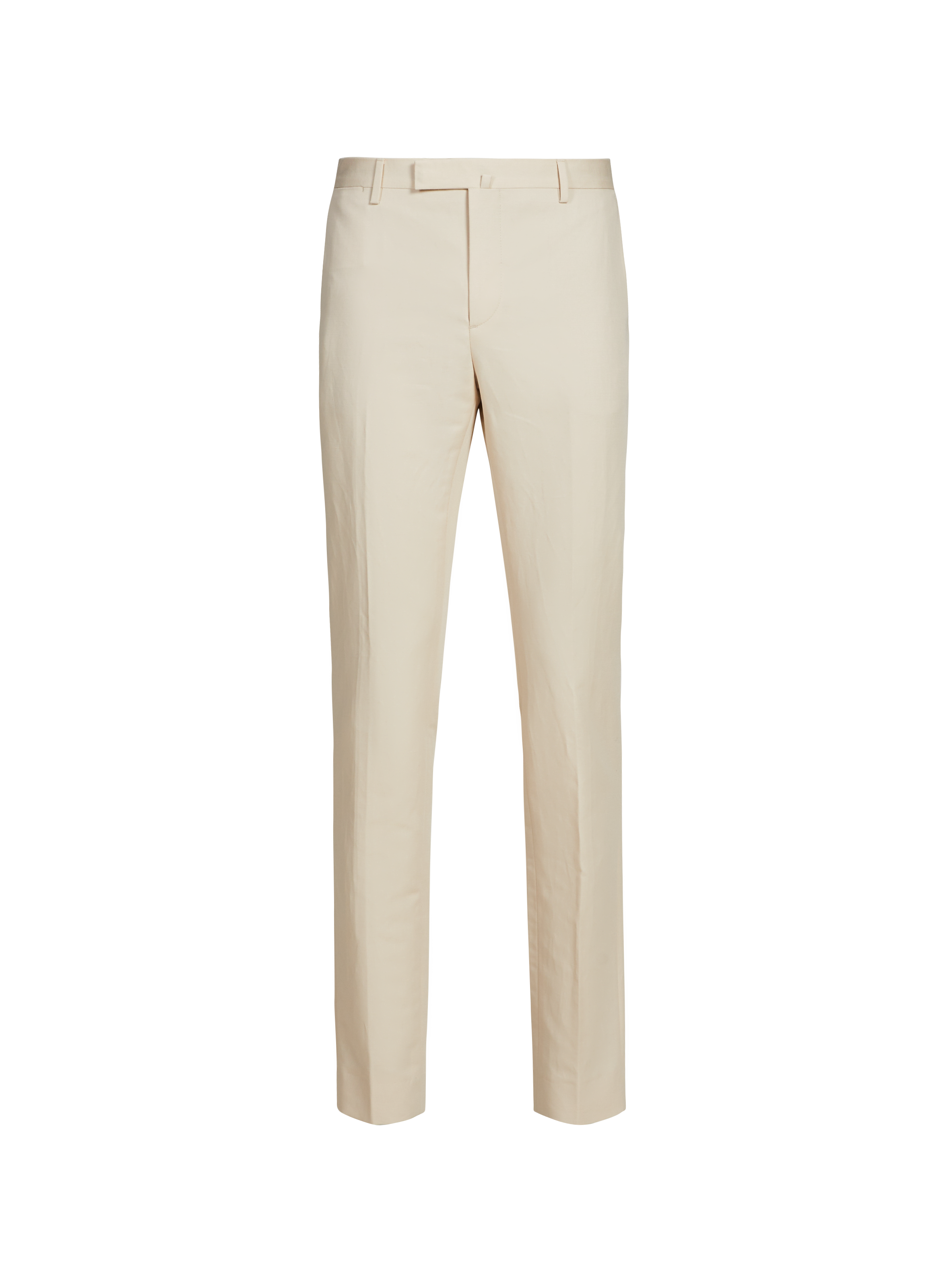 Slim cotton and linen trousers HACKETT White