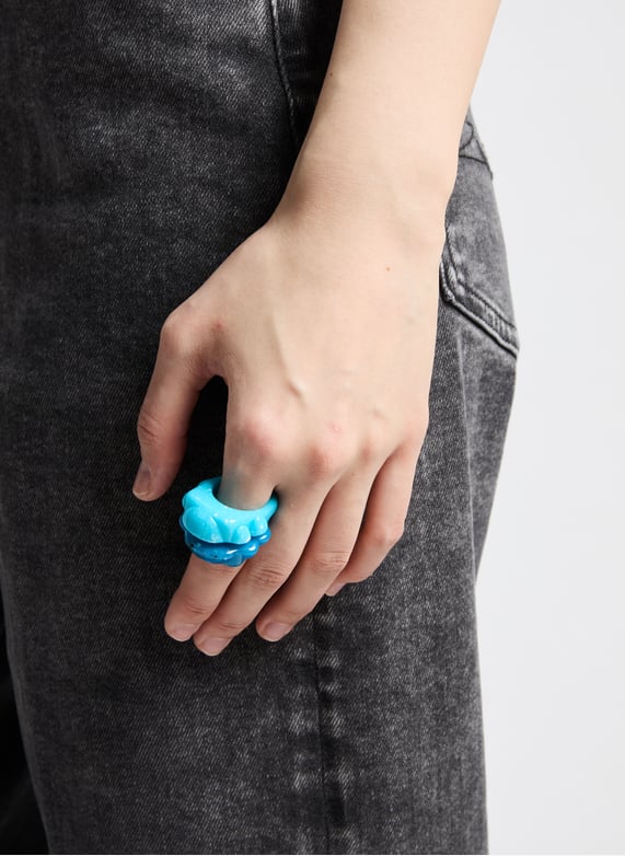 Half Marmagnum Ring | Blue by LA MANSO Half Marmagnum Ring Blue