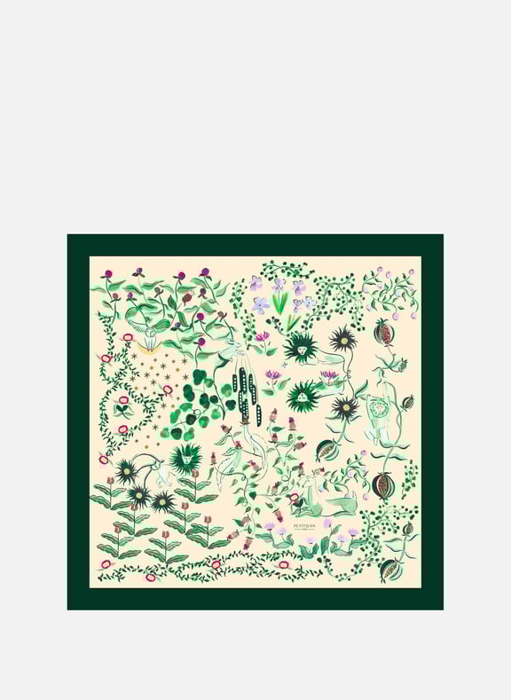 Foulard imprimé en, soie Multicolore by PETIT JEAN PETIT JEAN Foulard imprimé en, soie Multicolore