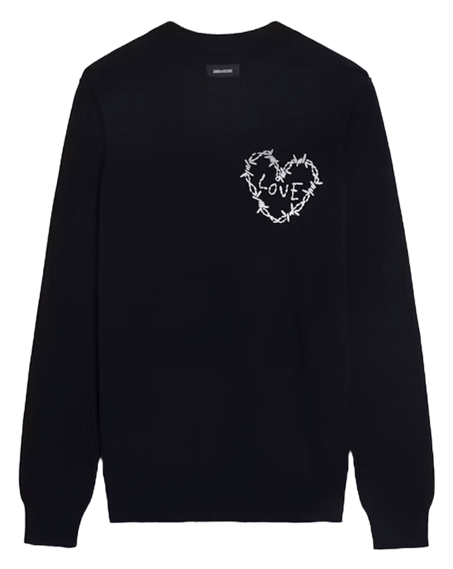 Pull droit en laine mélangée kendy ZADIG&VOLTAIRE Noir