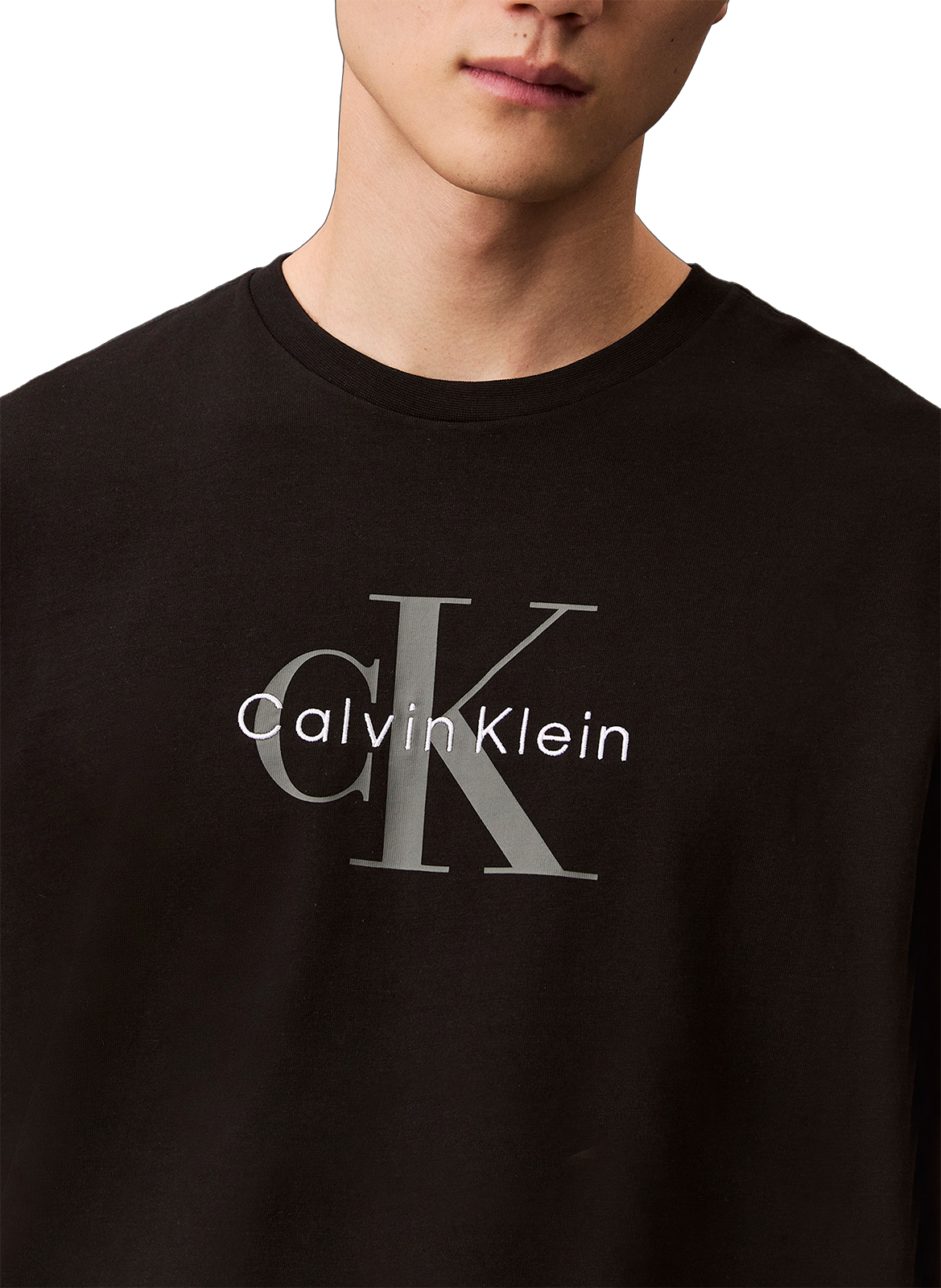 Cotton Logo T-shirt CALVIN KLEIN Black