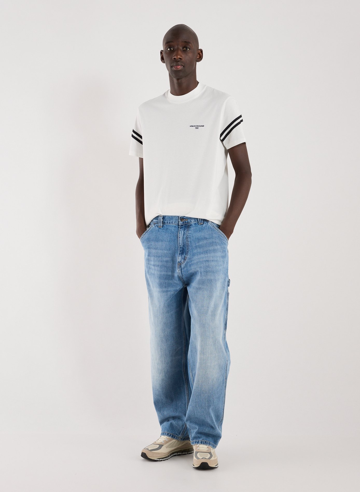 T-shirt en coton ARMANI EXCHANGE Blanc