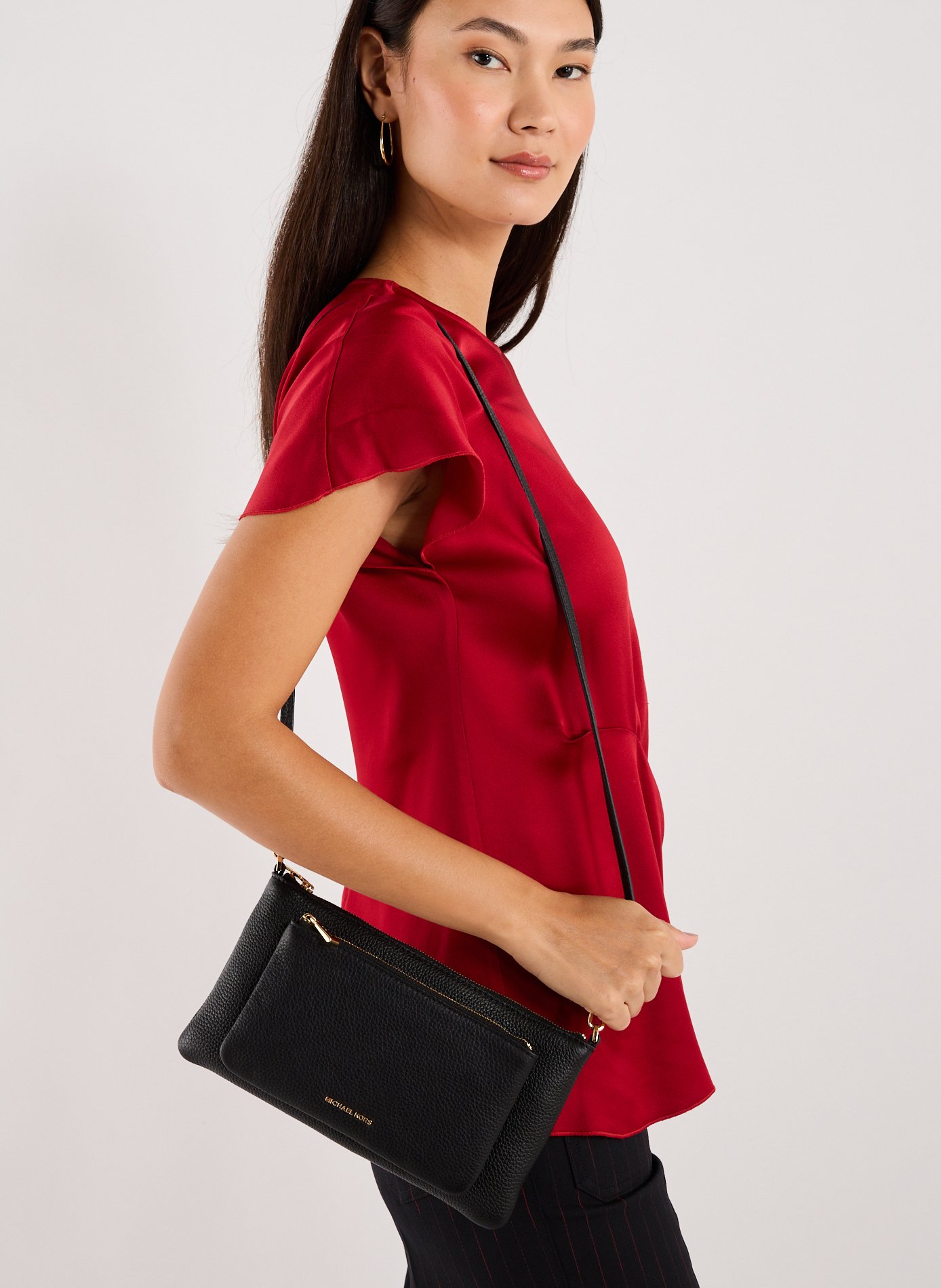 Leather Shoulder bag MICHAEL KORS Black