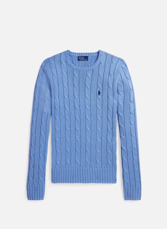 Cotton round neck Sweatshirt Blue by POLO RALPH LAUREN POLO RALPH LAUREN Cotton round neck Sweatshirt Blue