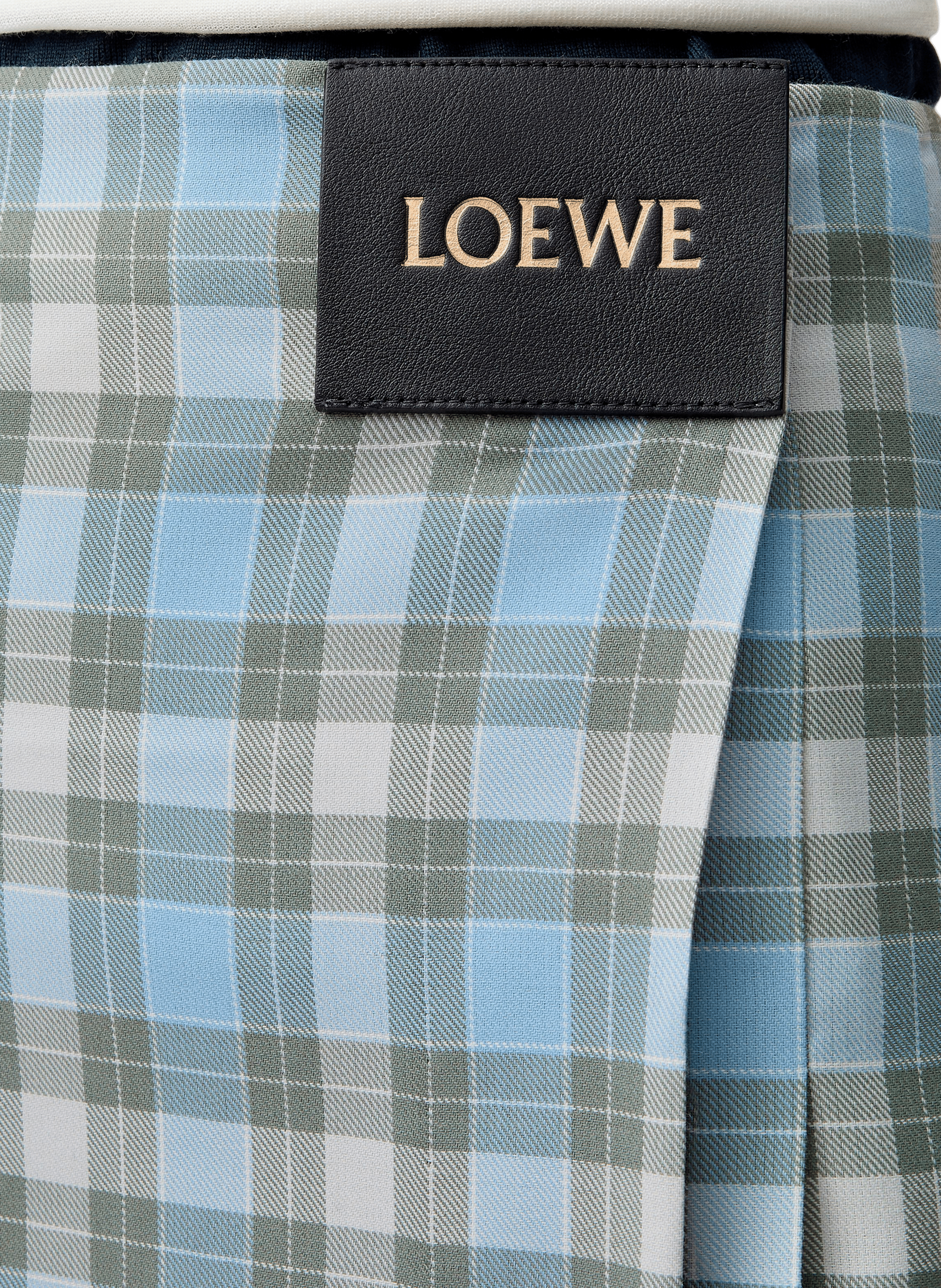 Pleated skirt in a wool blend LOEWE Blue