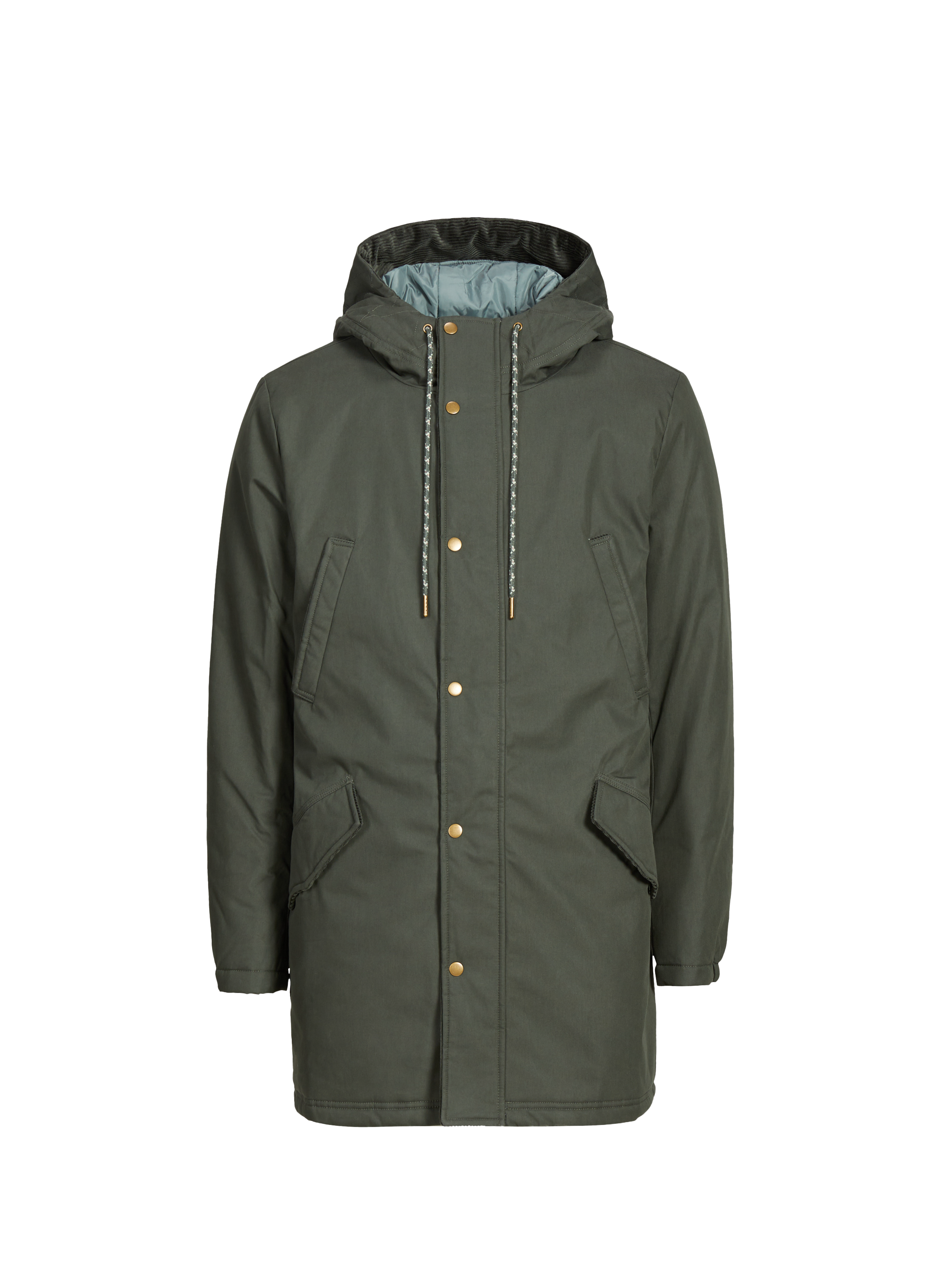 FAGUO Hooded cotton-blend jacket  Green