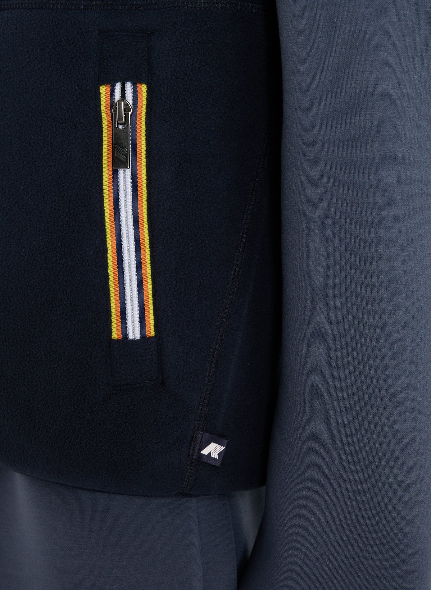 Sleeveless high neck vest K-WAY Blue