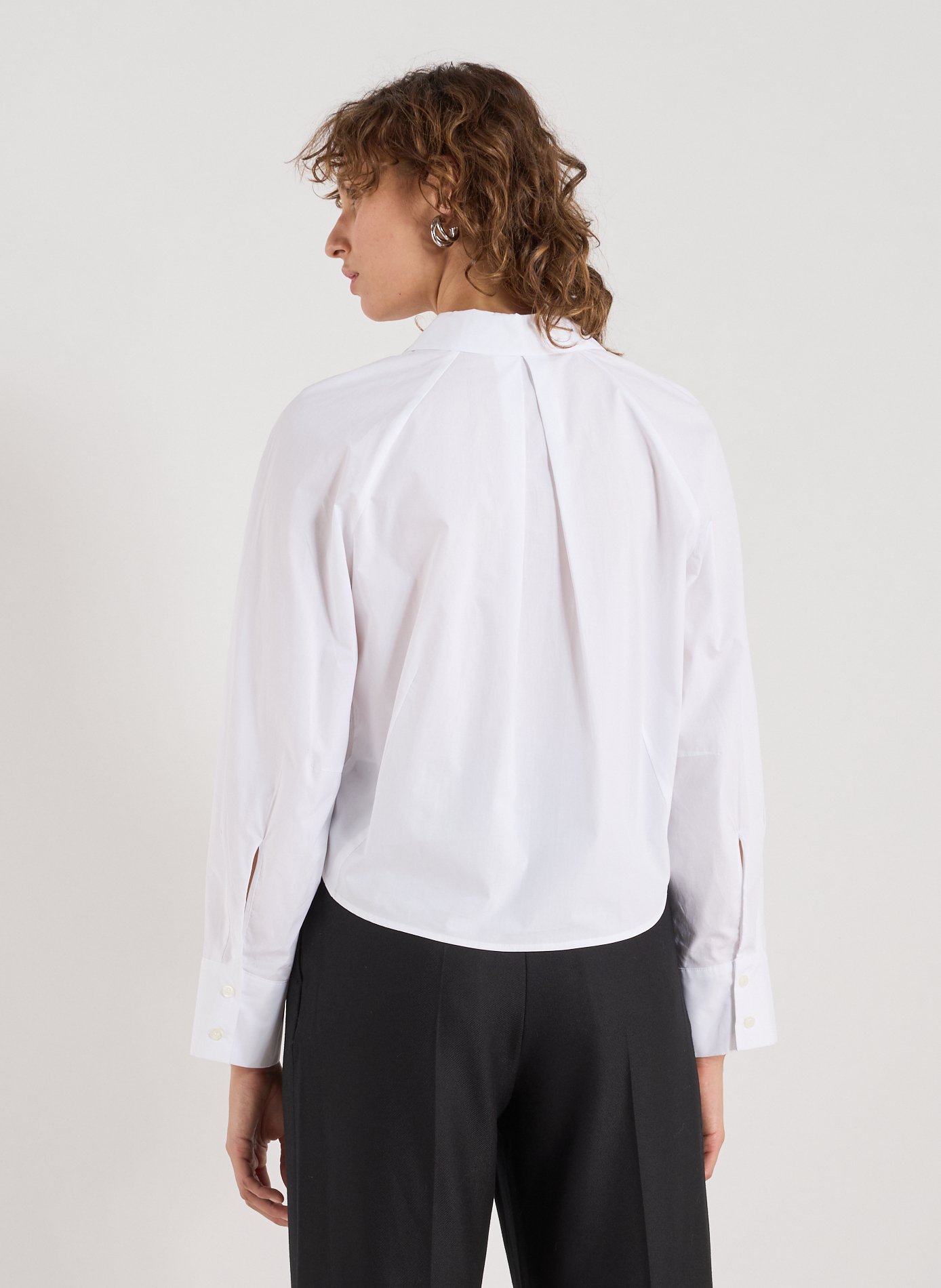 Chemise col classique en coton SAMSOE SAMSOE Blanc