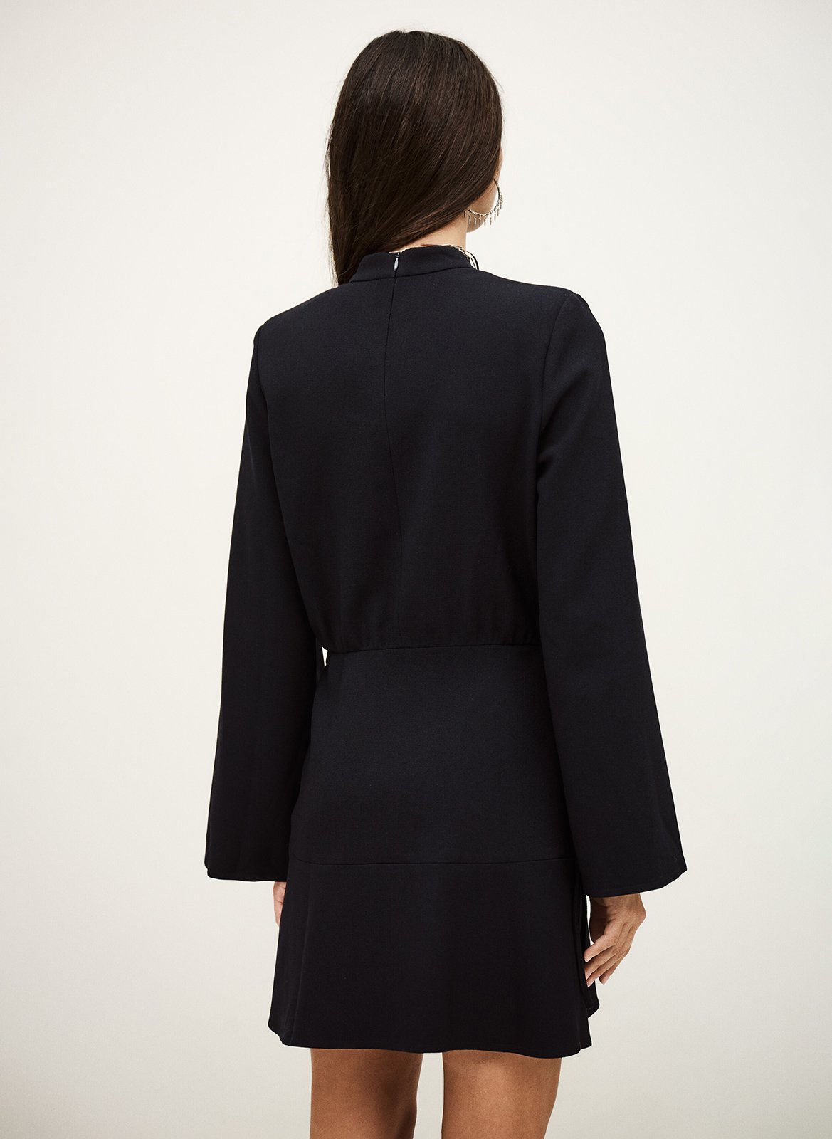 Robe courte col rond ilana BA&SH Bleu