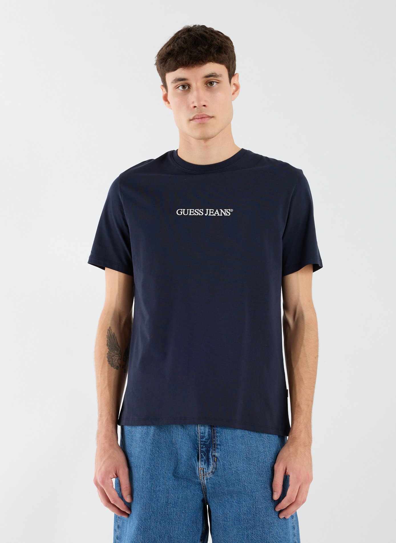 GUESS Classic Cotton T-Shirt Blue
