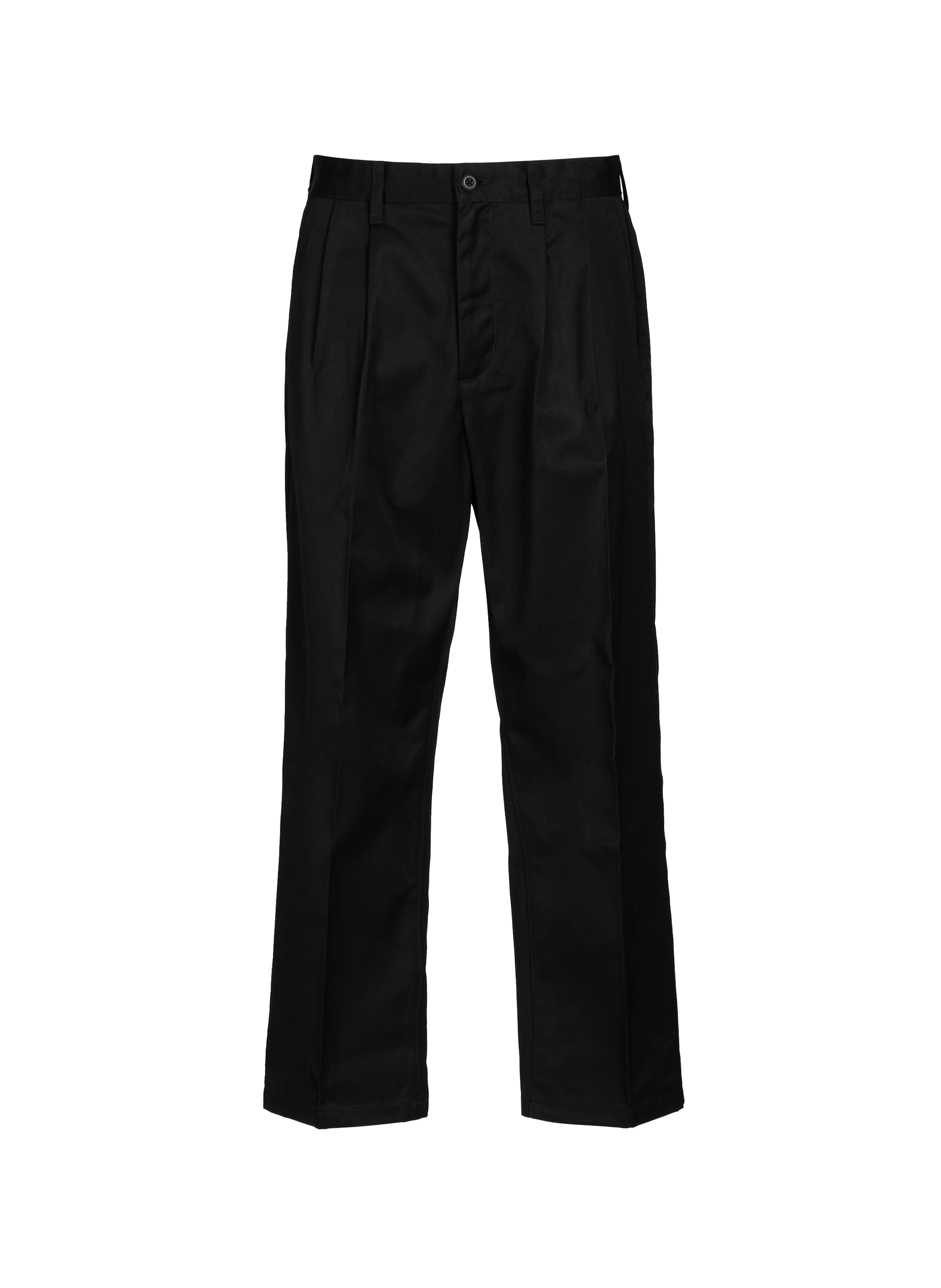 CARHARTT WIP Straight pants with pleats Black