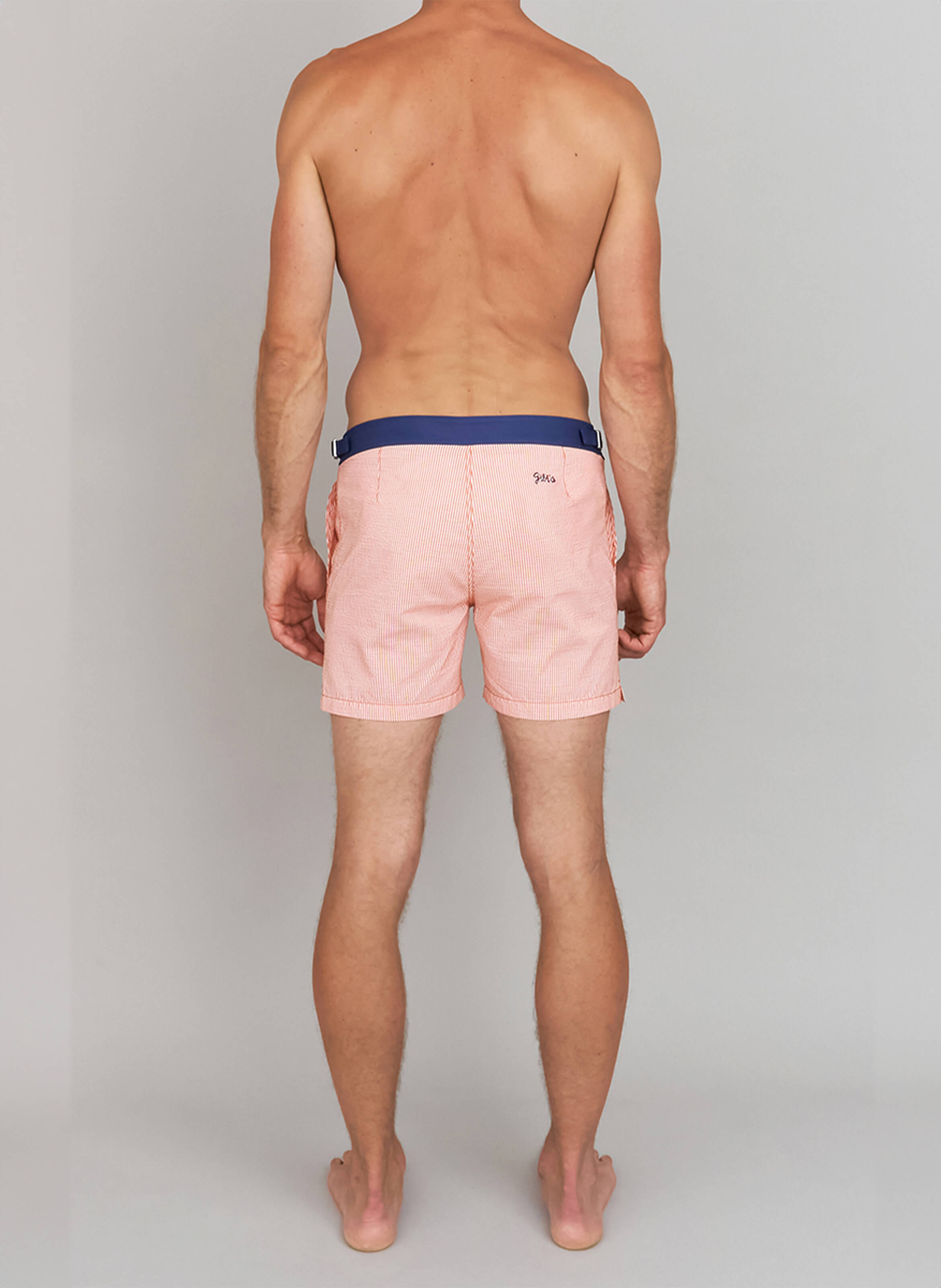 Short de bain   seersucker GILI'S Orange