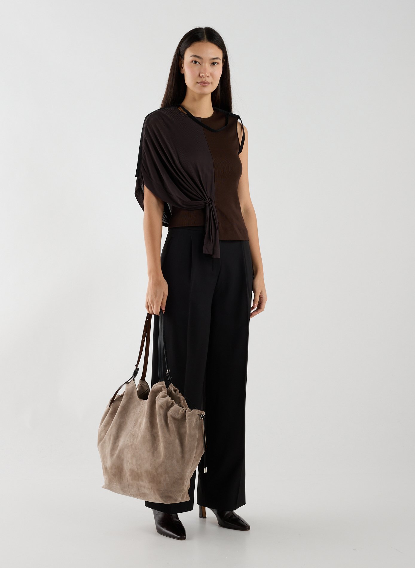 Top drapé CHRISTOPHER ESBER Marron