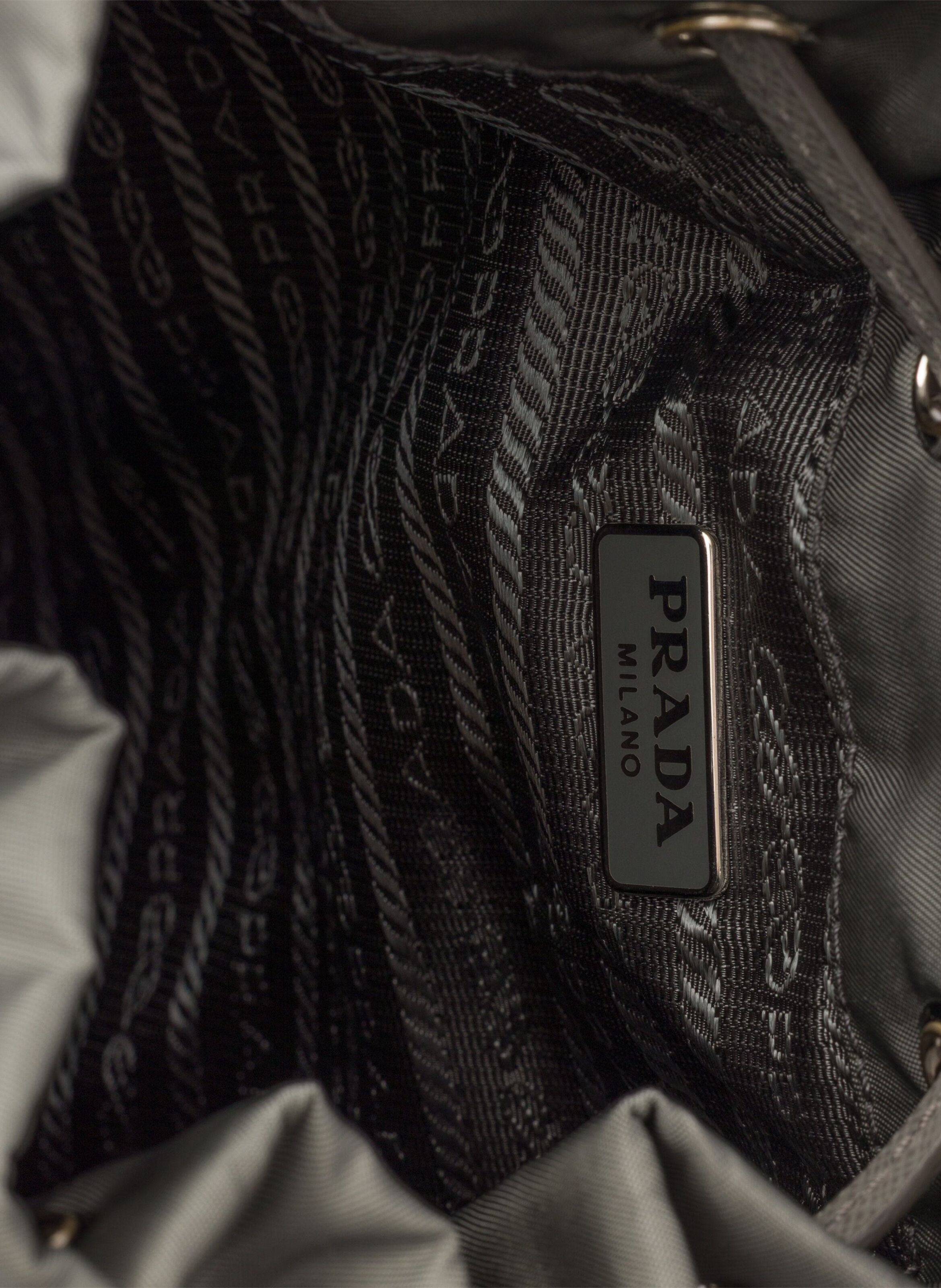 Sac seau prada duet en re-nylon PRADA Gris