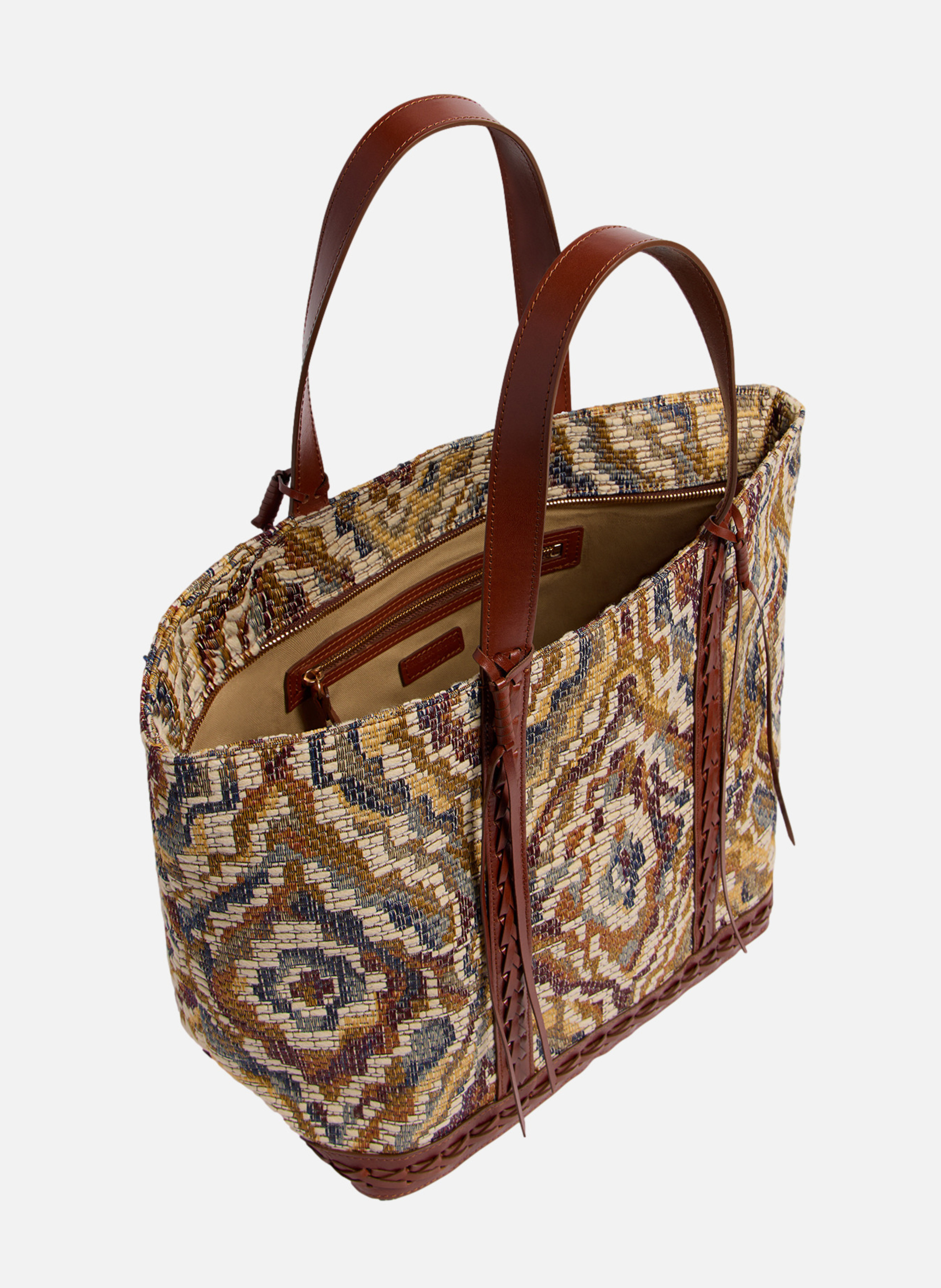 Cabas l en jacquard VANESSA BRUNO Multicolore