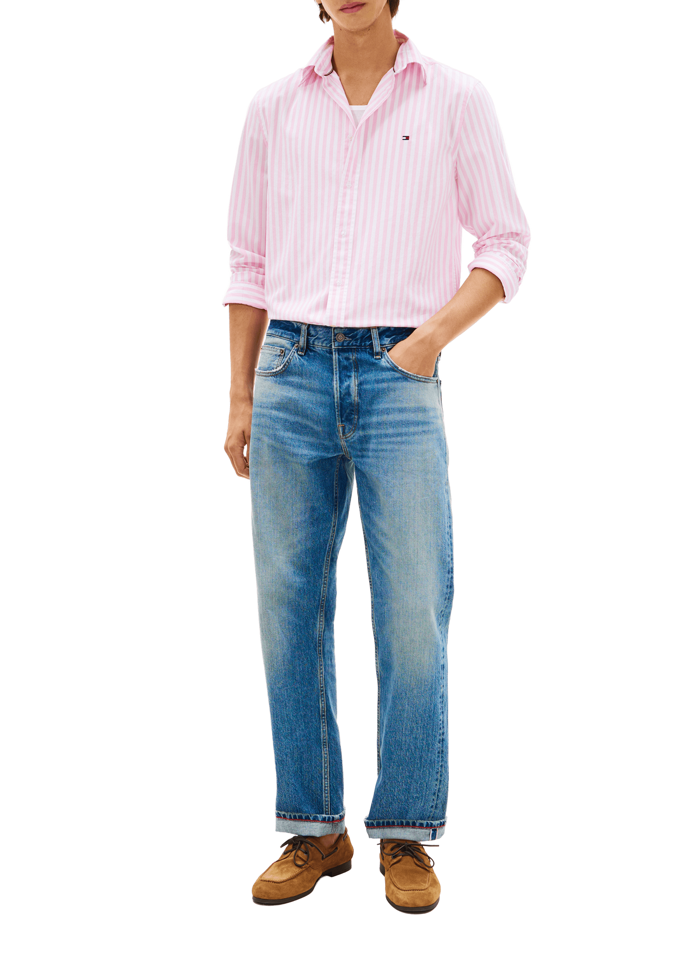 Linen shirt TOMMY HILFIGER Pink