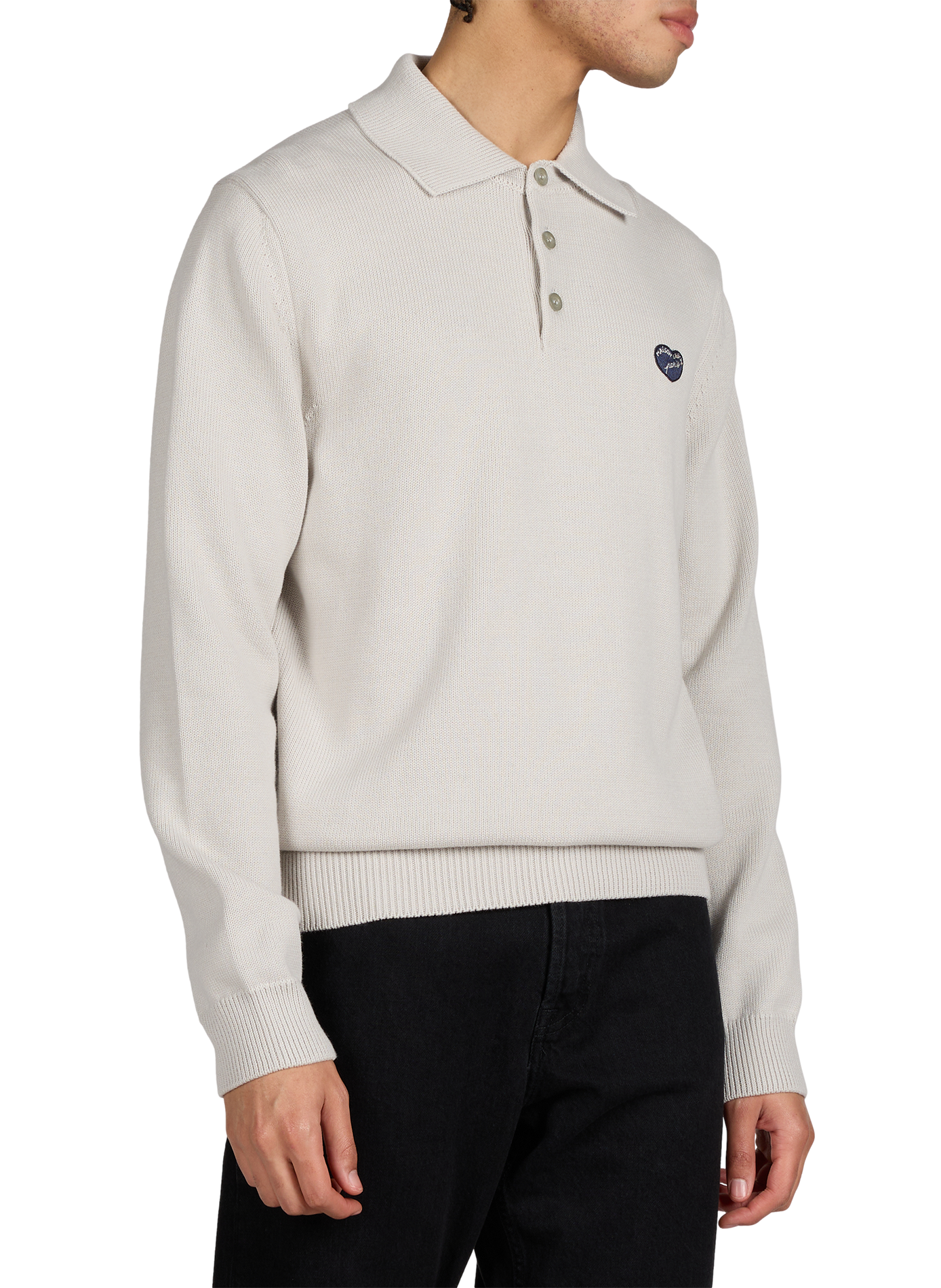 Pull polo Guillaumin en coton MAISON LABICHE Beige