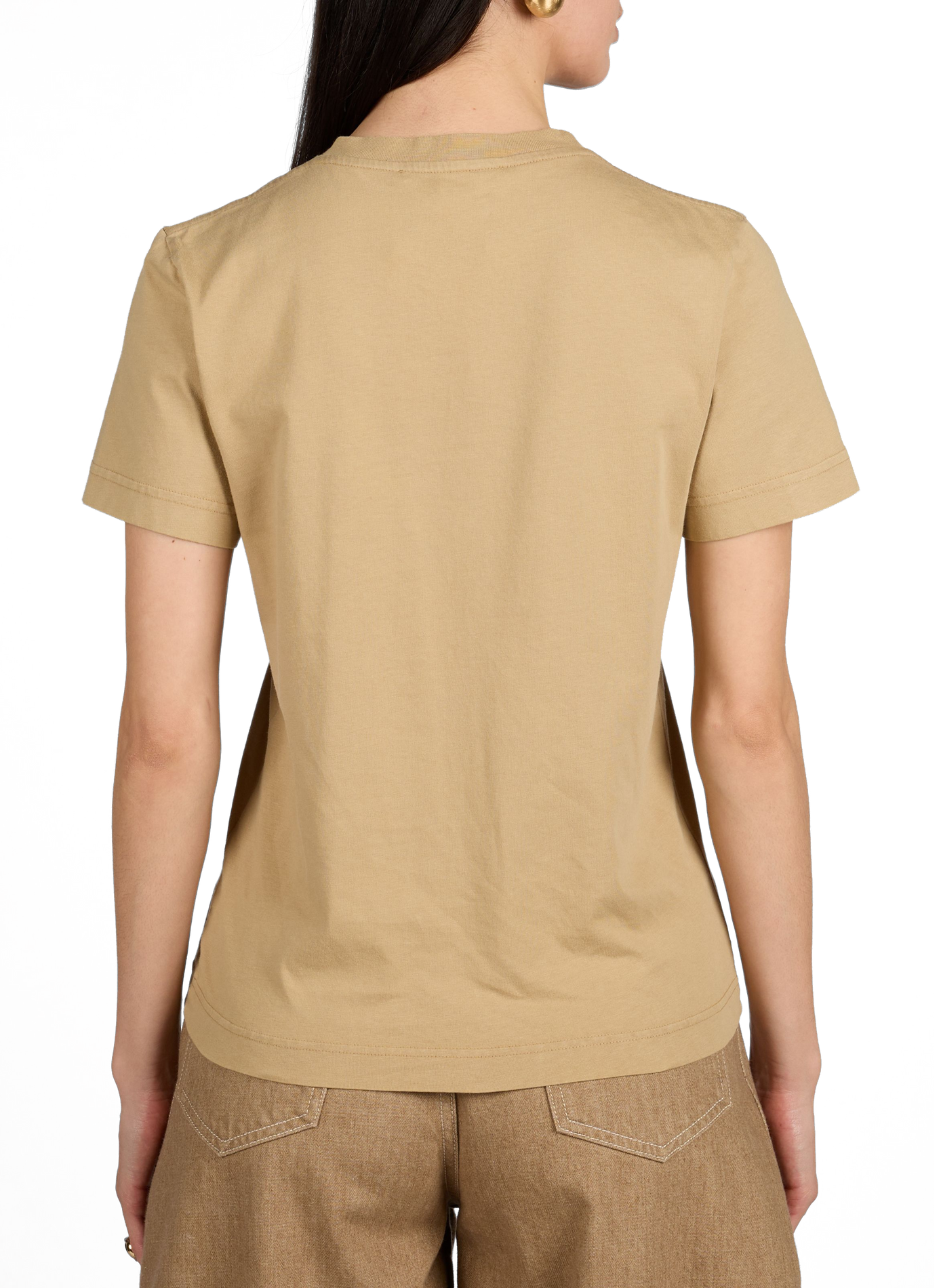 Straight-fit cotton T-shirt JACQUEMUS Beige