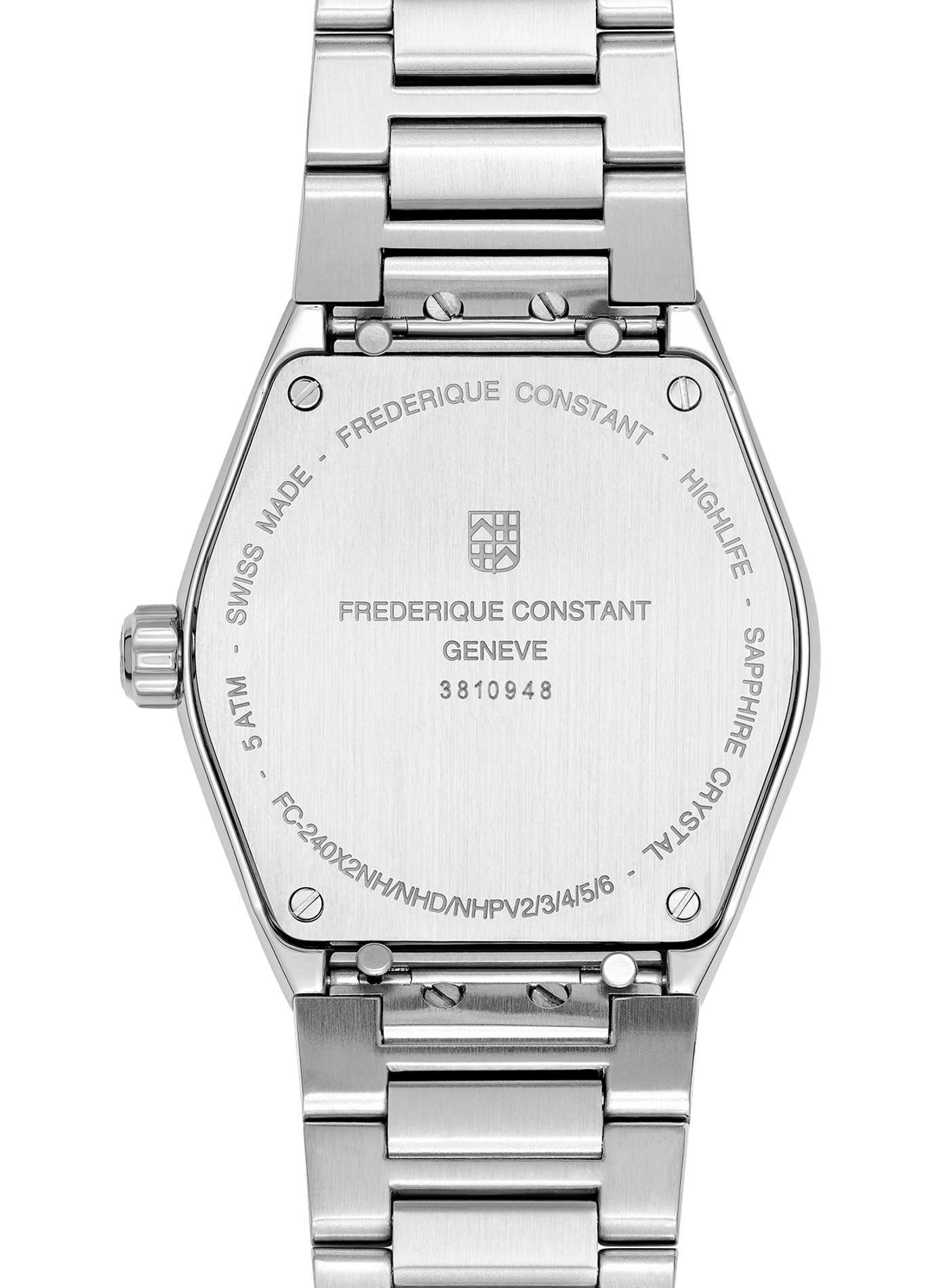 Quarz Uhr Highlife Ladies aus Edelstahl FREDERIQUE CONSTANT Grun