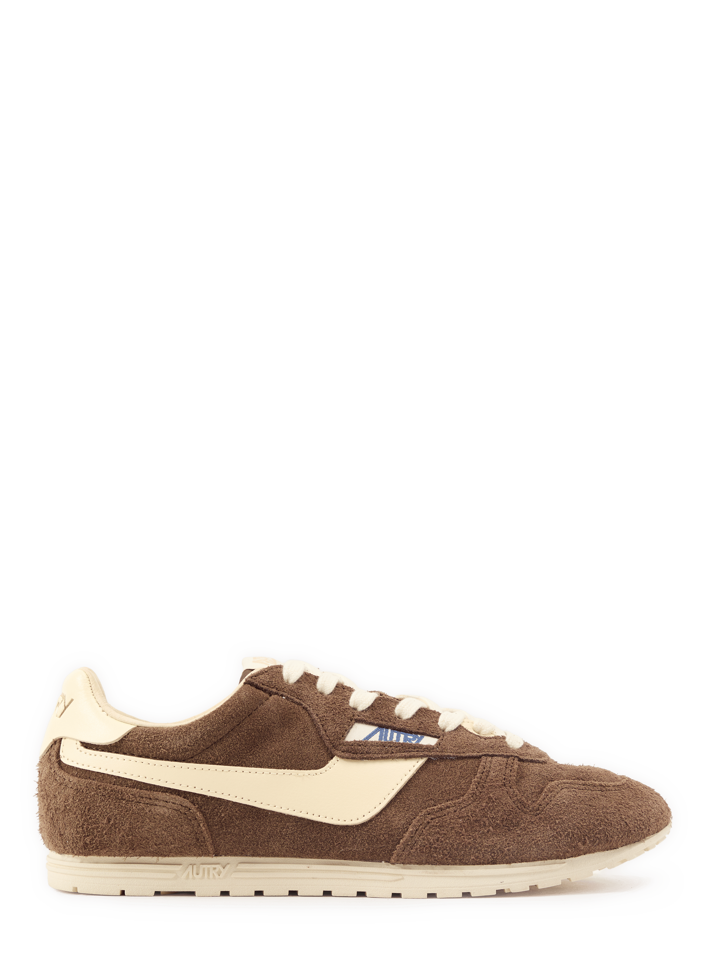 Low-top Windspin sneakers in cow leather AUTRY Brown