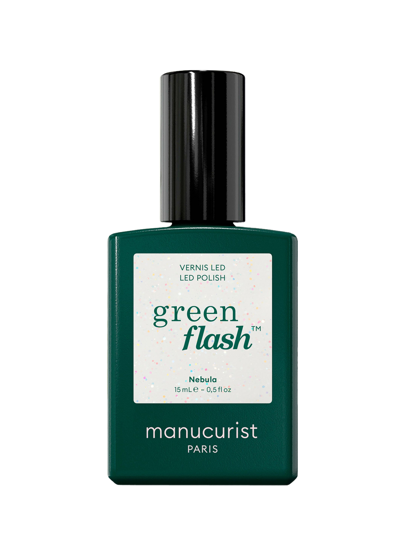 Green Flash - Nebula MANUCURIST Blanc laiteux holographique