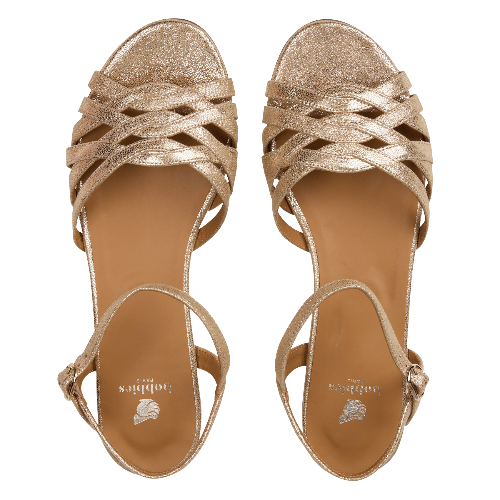 Sandales en cuir ellis BOBBIES Doré