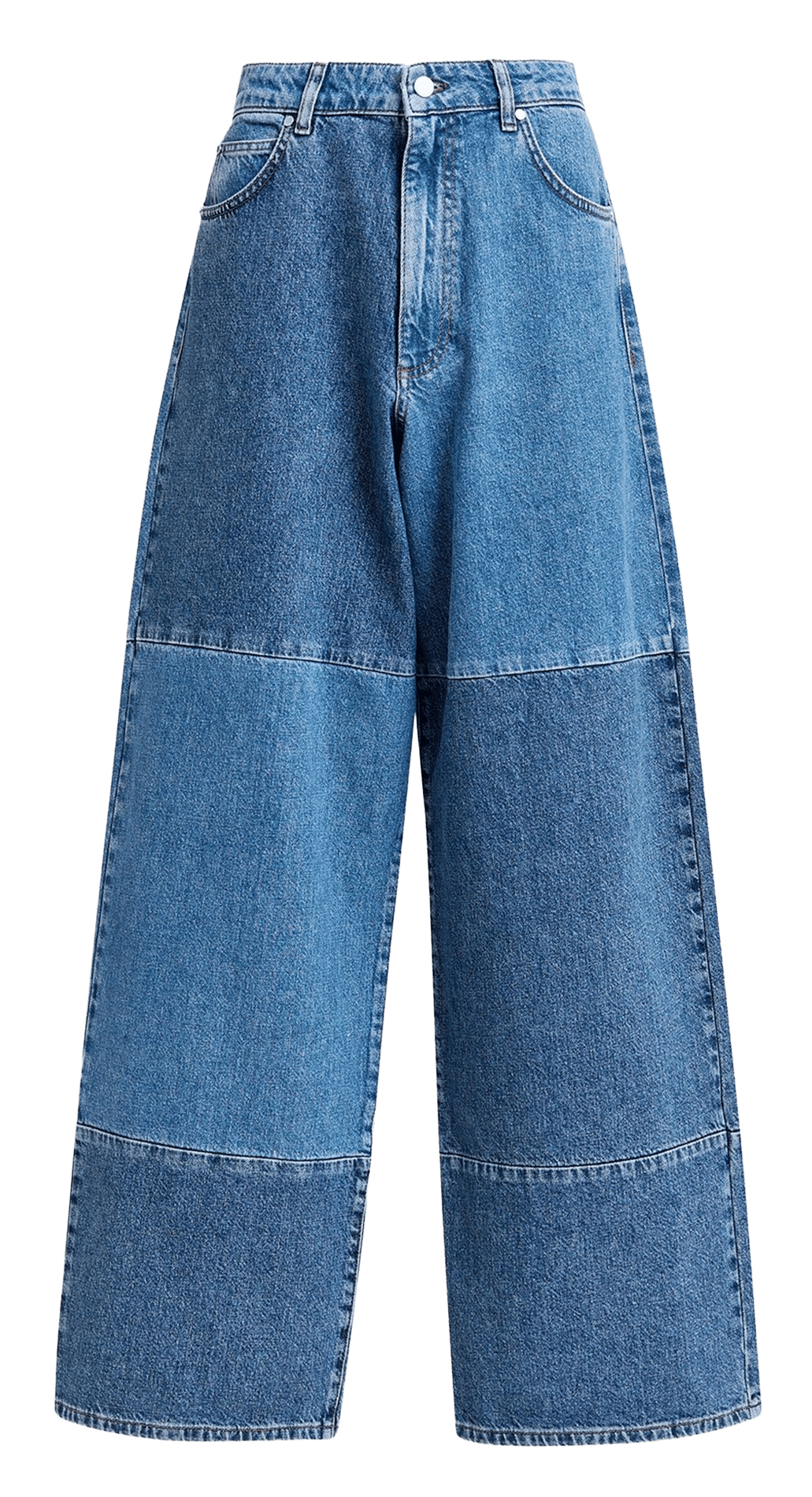 Jean large en coton bio et coton recyclé jee ESSENTIEL ANTWERP Bleu