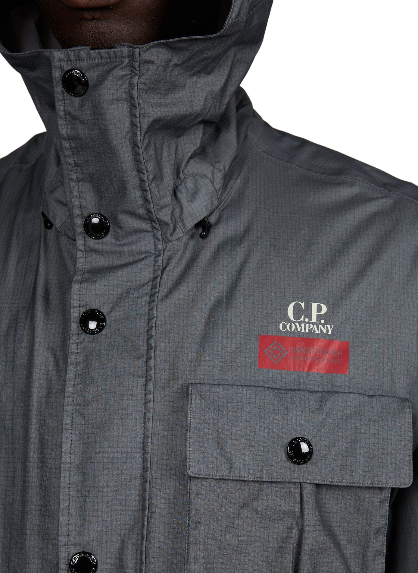 Lightweight hooded jacket CP COMPANY Grey