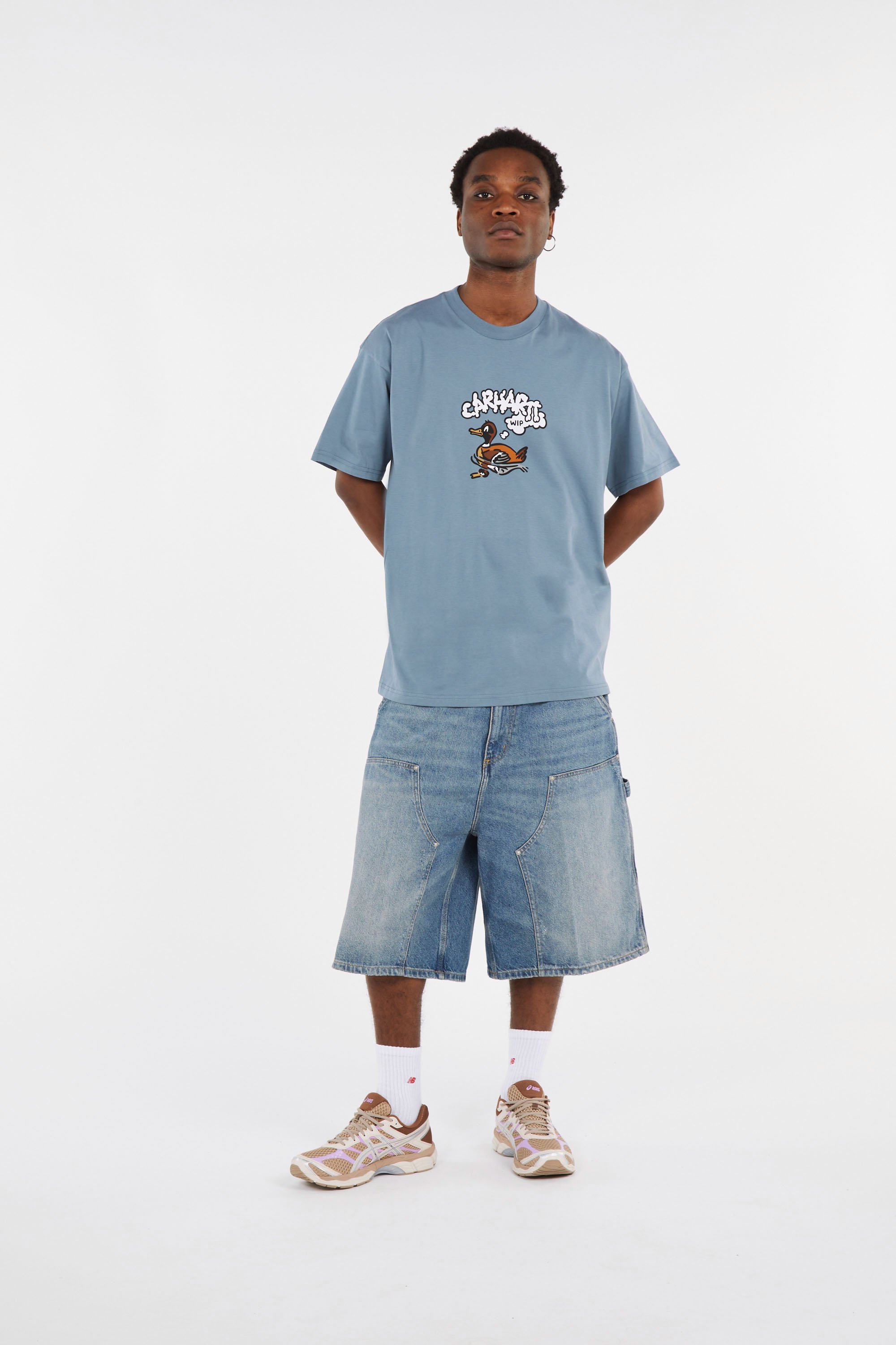 T-shirt s/s duck duck t-shirt CARHARTT WIP Bleu