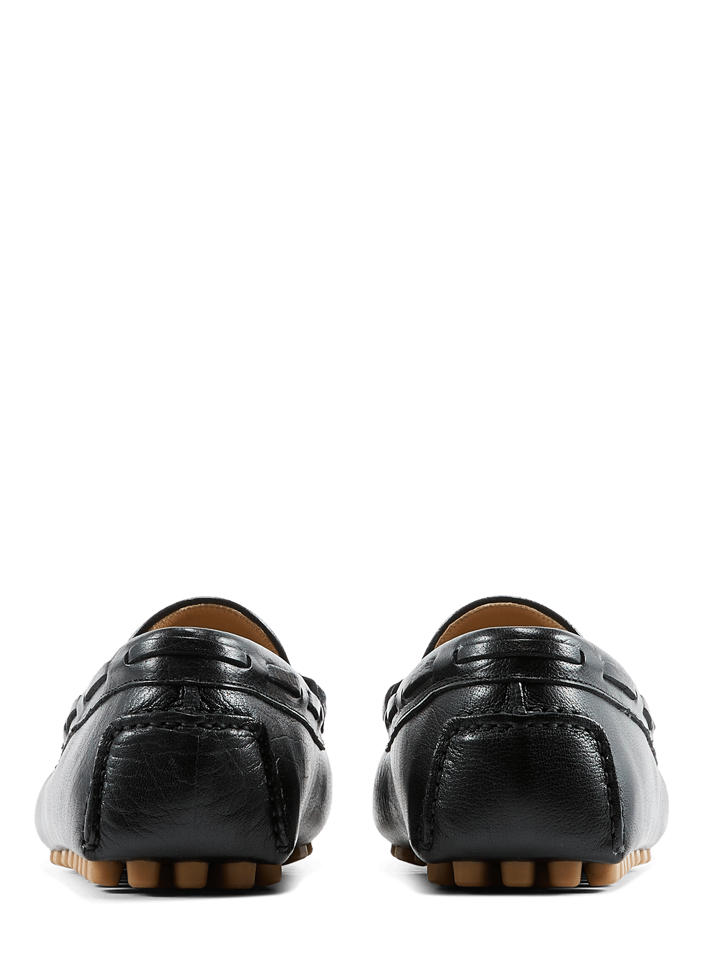 Calfskin leather loafers VALENTINO Black