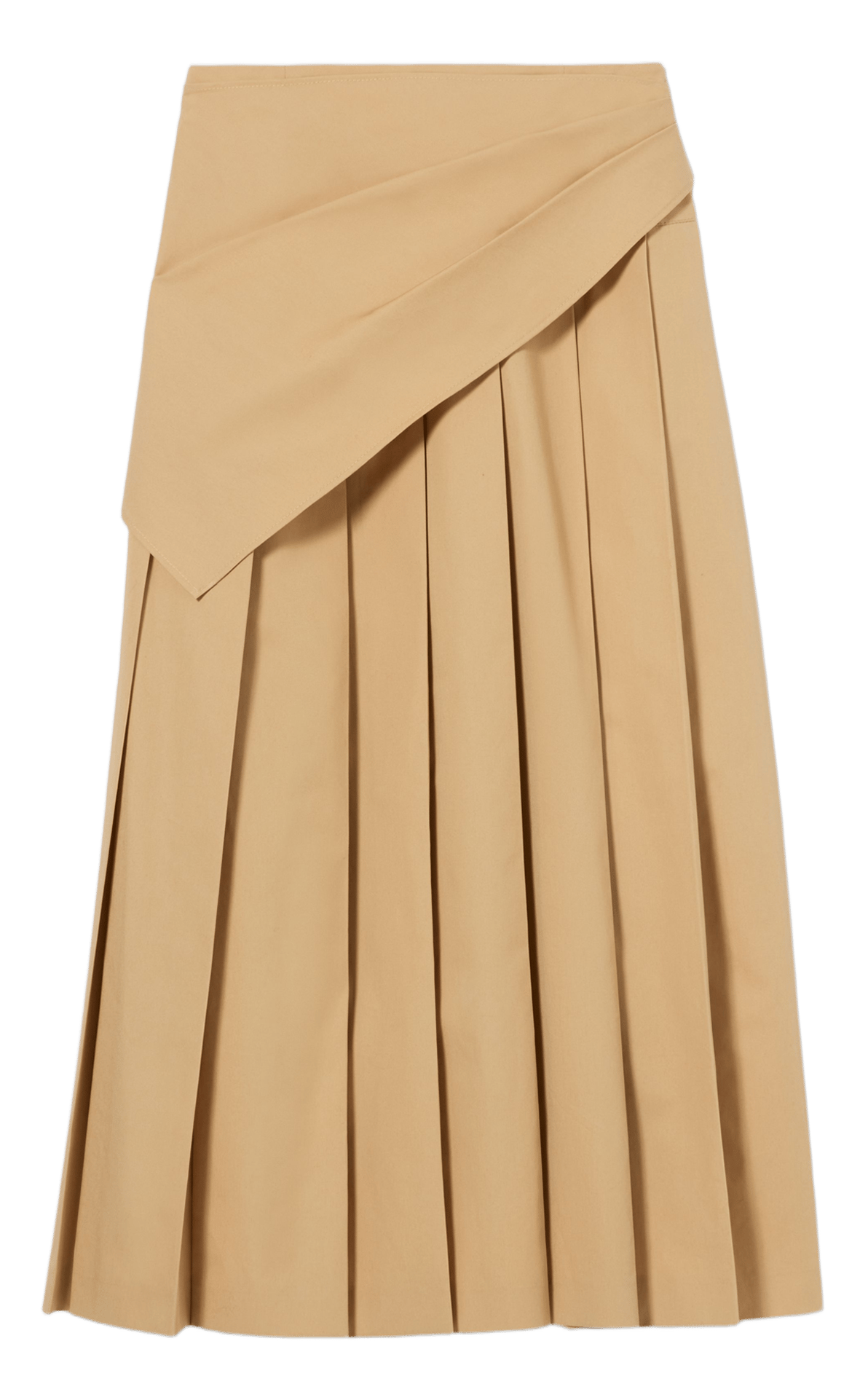 Jupe midi évasée plissée CLAUDIE PIERLOT Beige