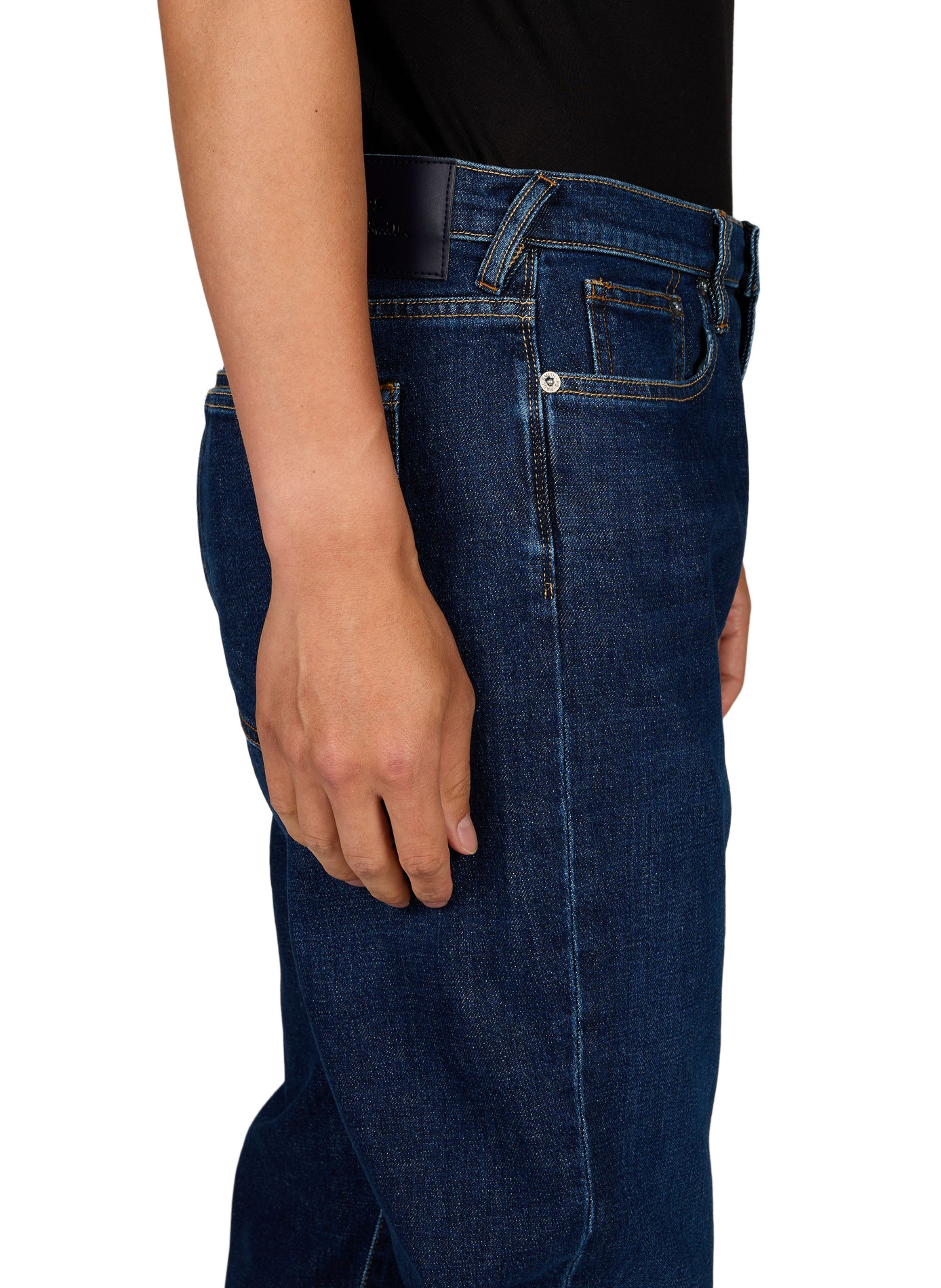 Straight-leg cotton-blend jeans PAUL SMITH Blue
