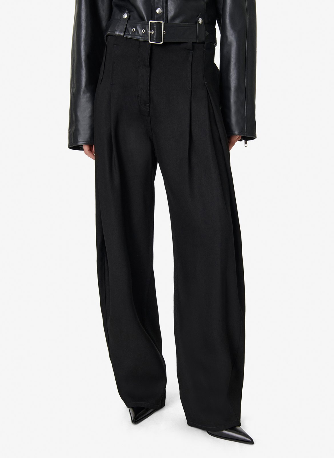 Pantalon droit flowy IRO Noir