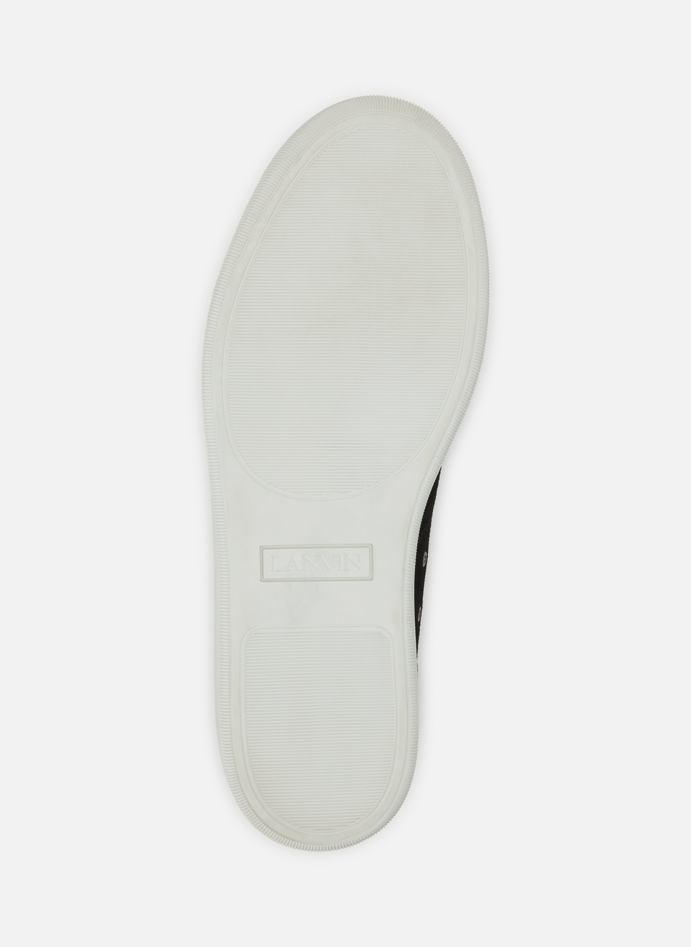Sneakers dbb1 en suede et cuir vernis LANVIN Noir