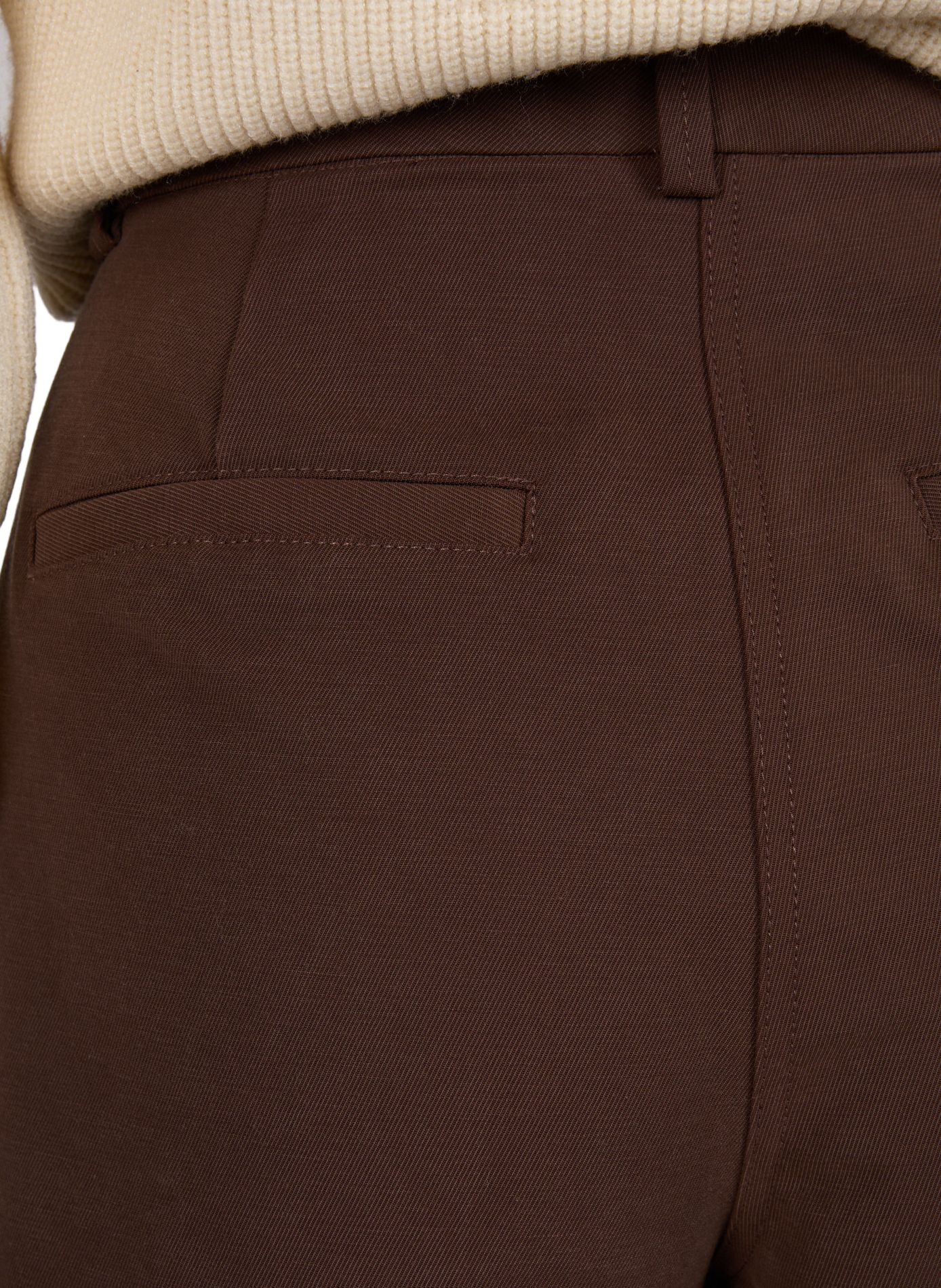 Mixed Cotton Barrel Pants | Brown OBJECT Women