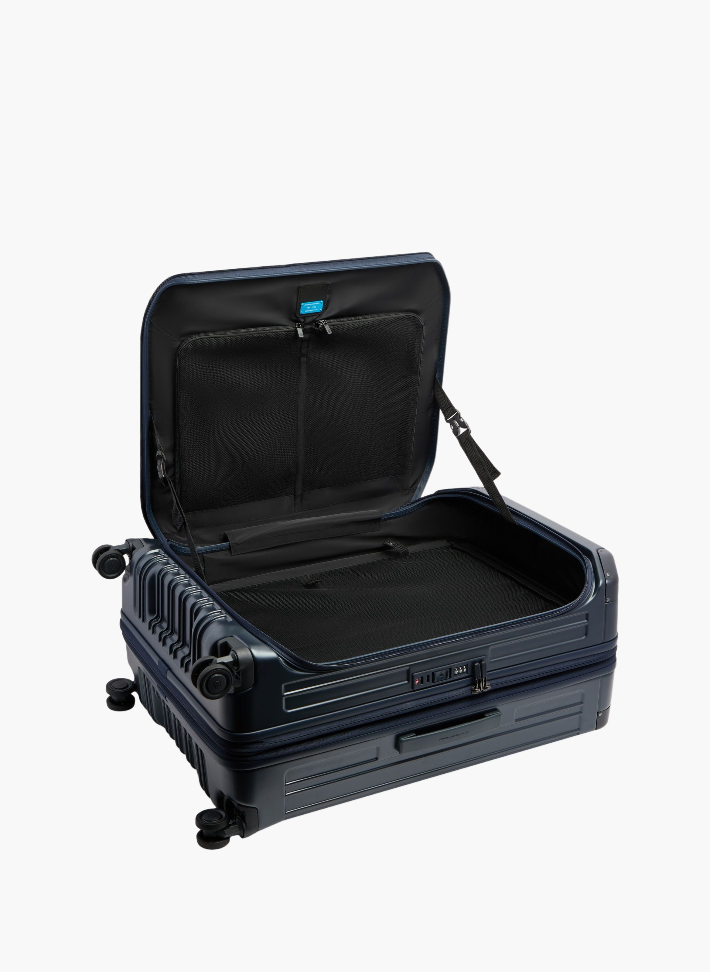 Grande valise à 4 roues extensible PIQUADRO Bleu
