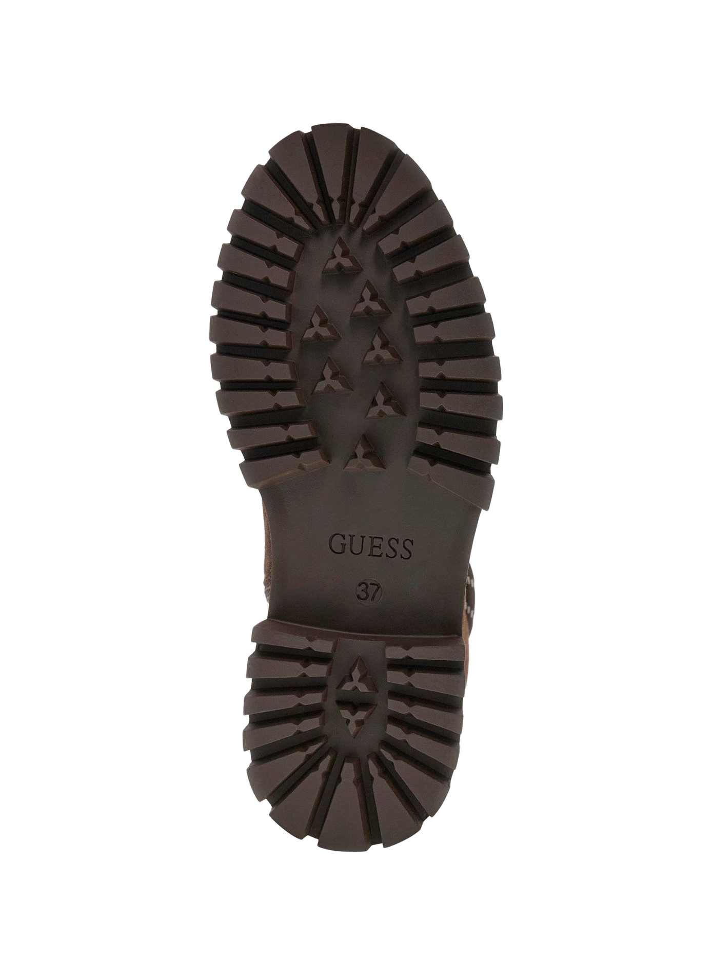Bottines à lacets en cuir daim GUESS Marron