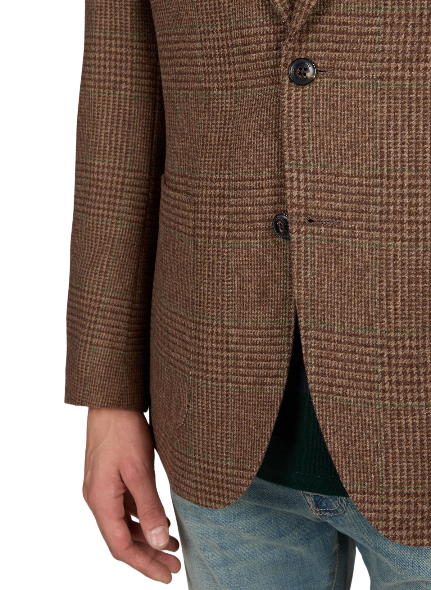 Taillierter Blazer aus Wollmischung HACKETT Braun