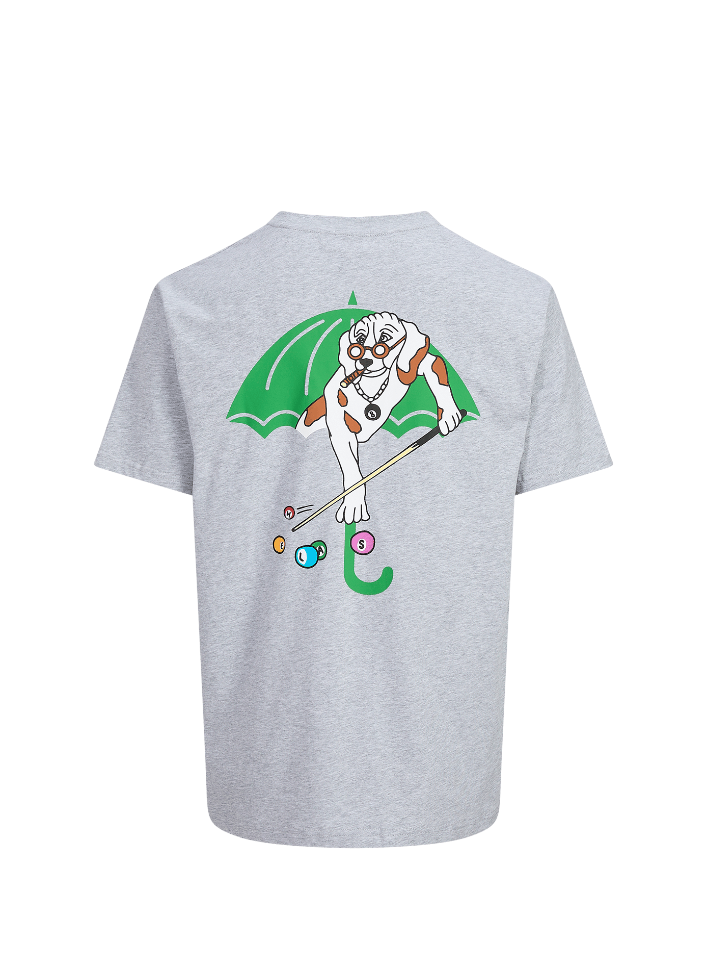 Straight T-shirt with embroidered logo | Grey HELAS CAPS Men
