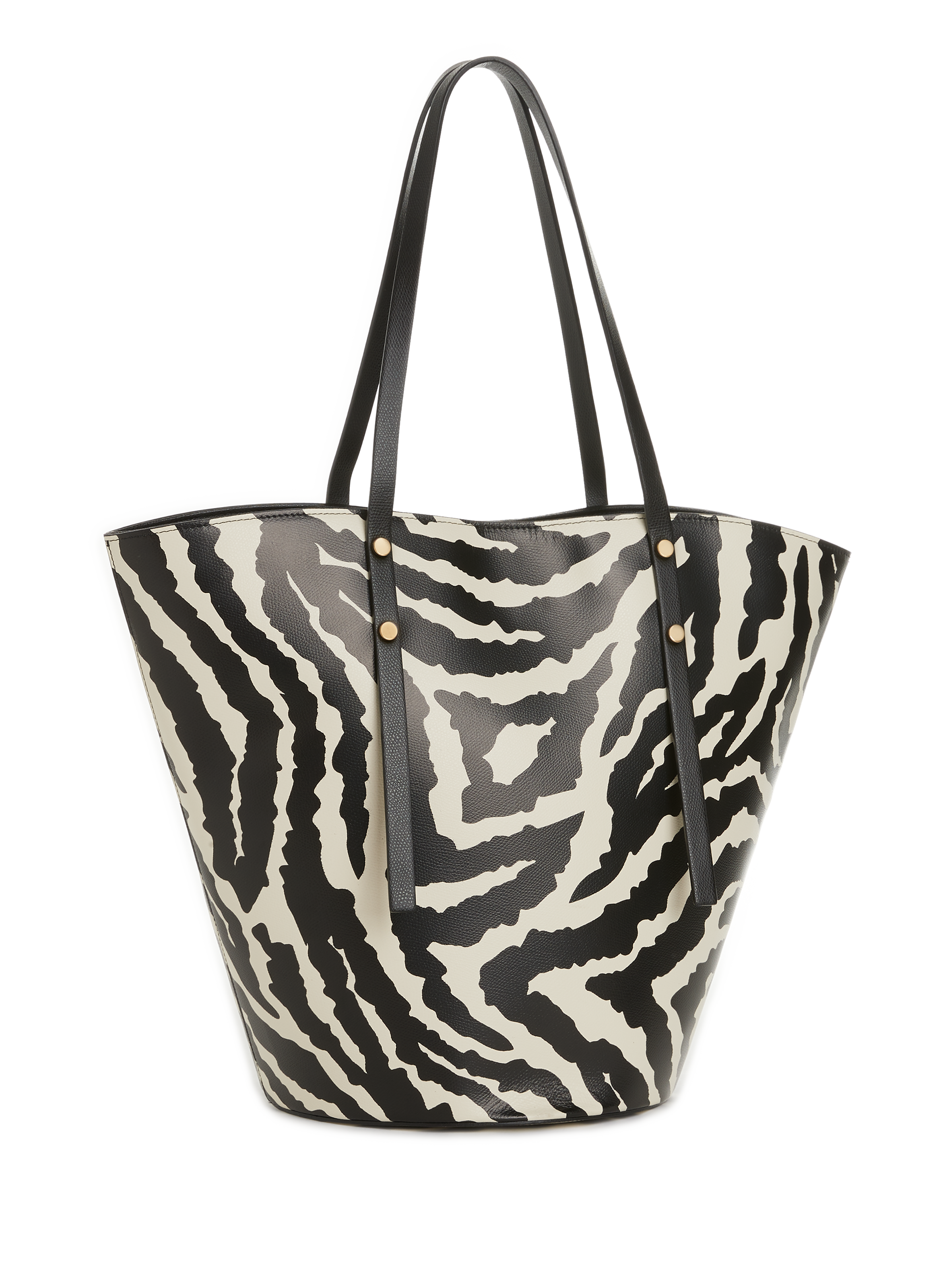 Leather tote bag SAISON 1865 Black