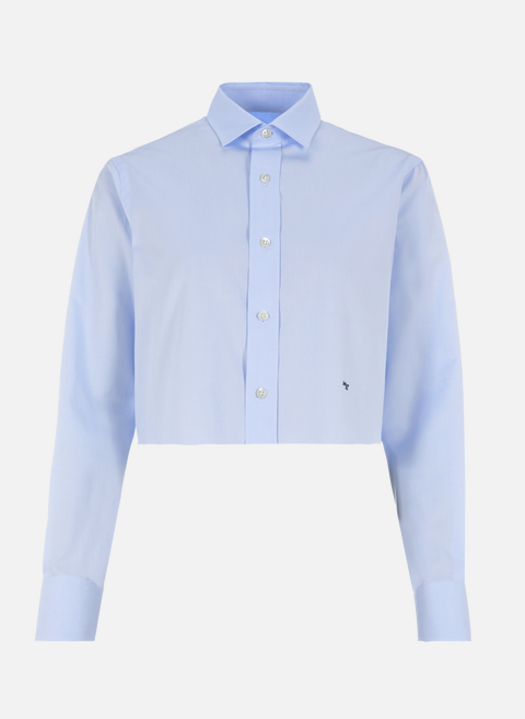 Short cotton shirt BlueHOMMEGIRLS 