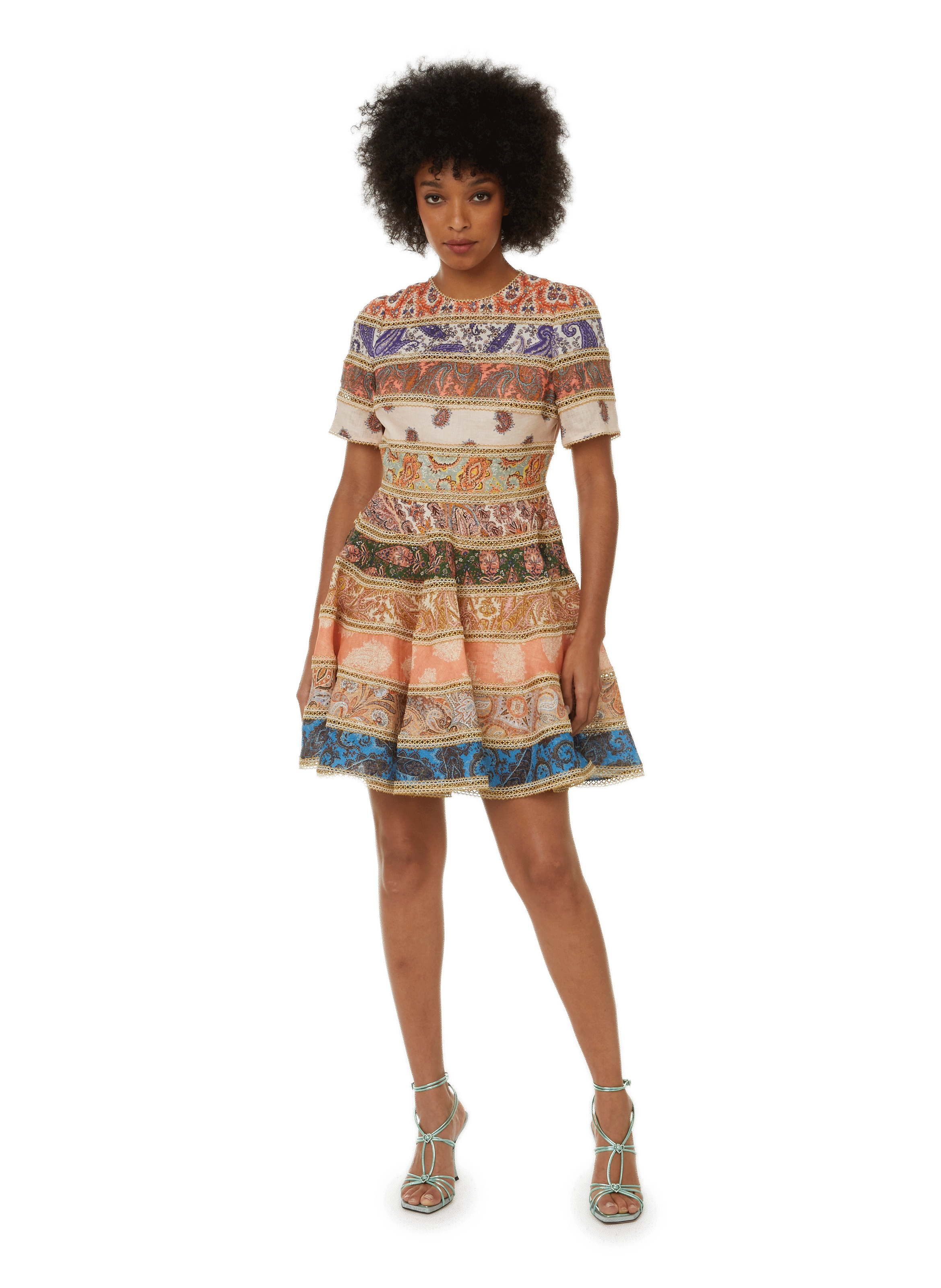 Robe courte en lin ZIMMERMANN