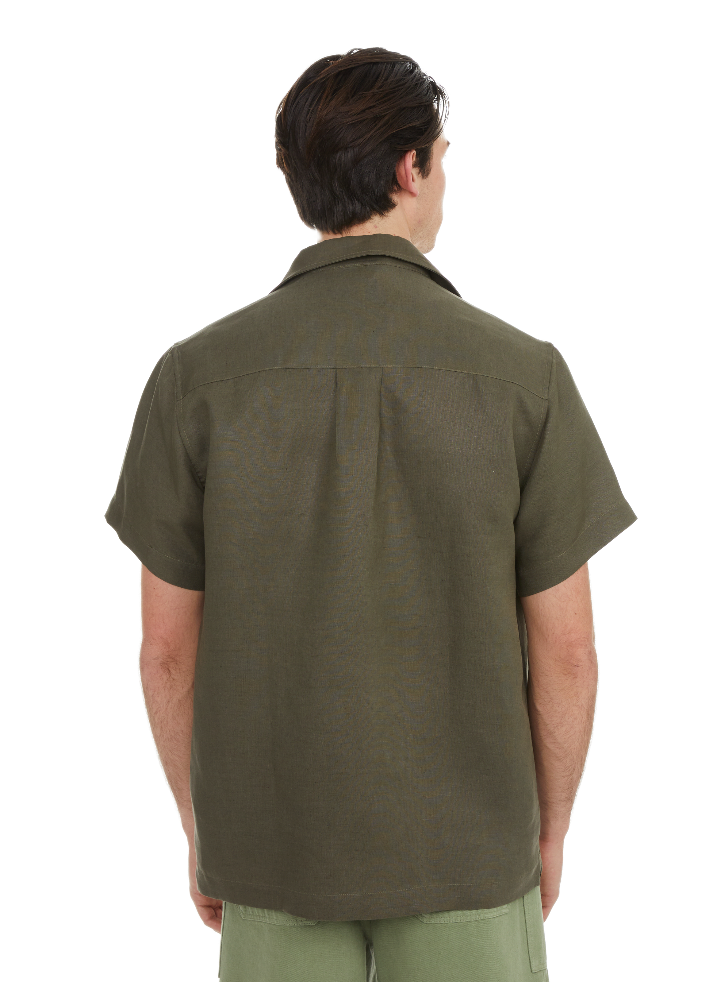 Chemise Barac en lin et lyocell EDITIONS 102 Kaki