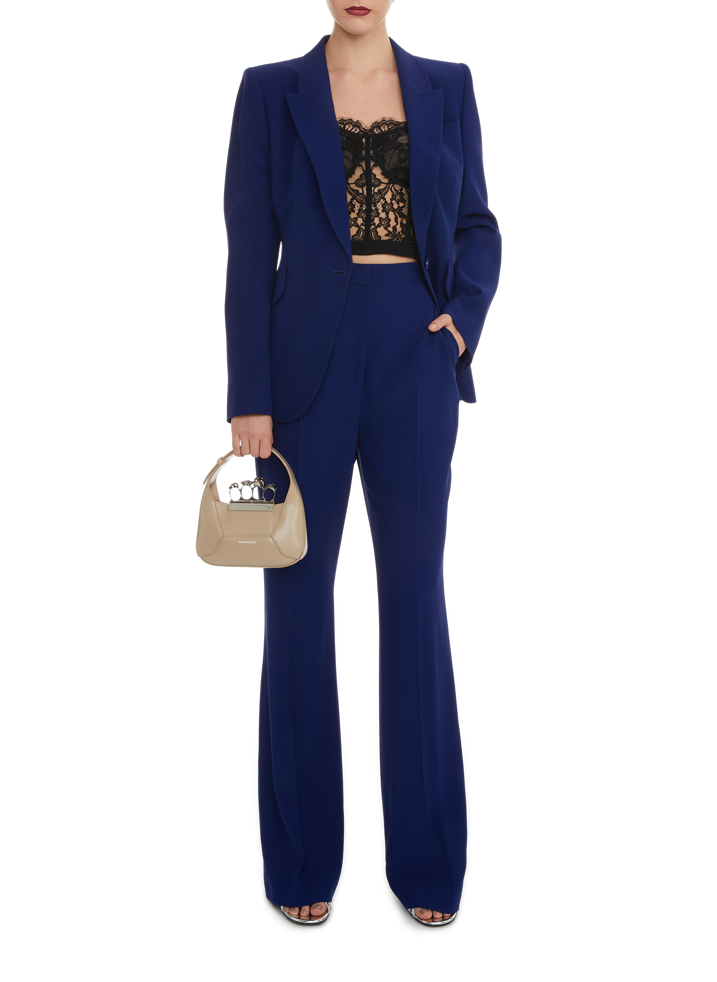 ALEXANDER MCQUEEN Blazer cintré Bleu