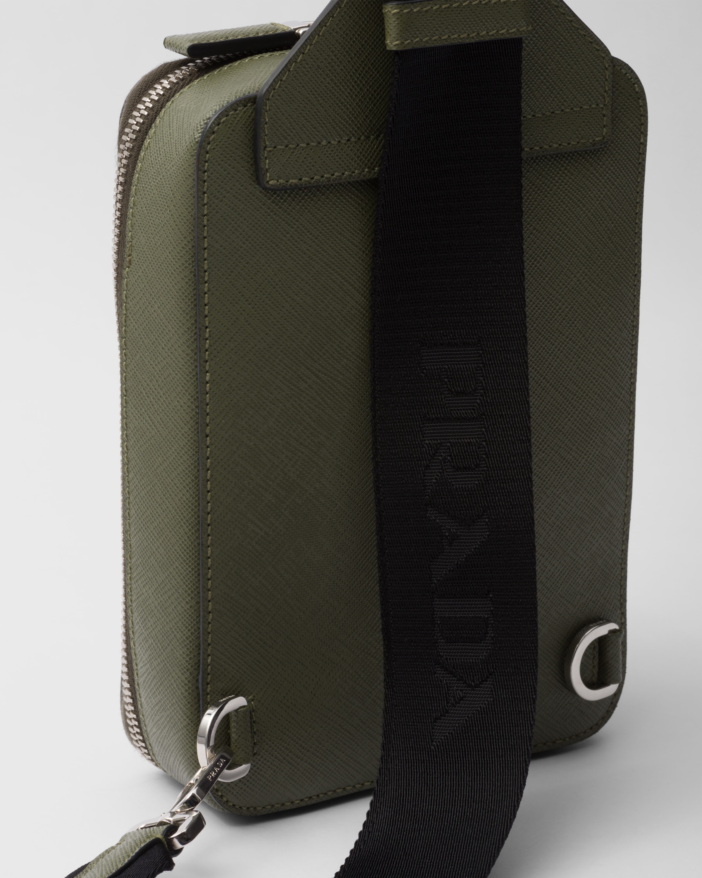 Sac prada brique en cuir saffiano PRADA Vert