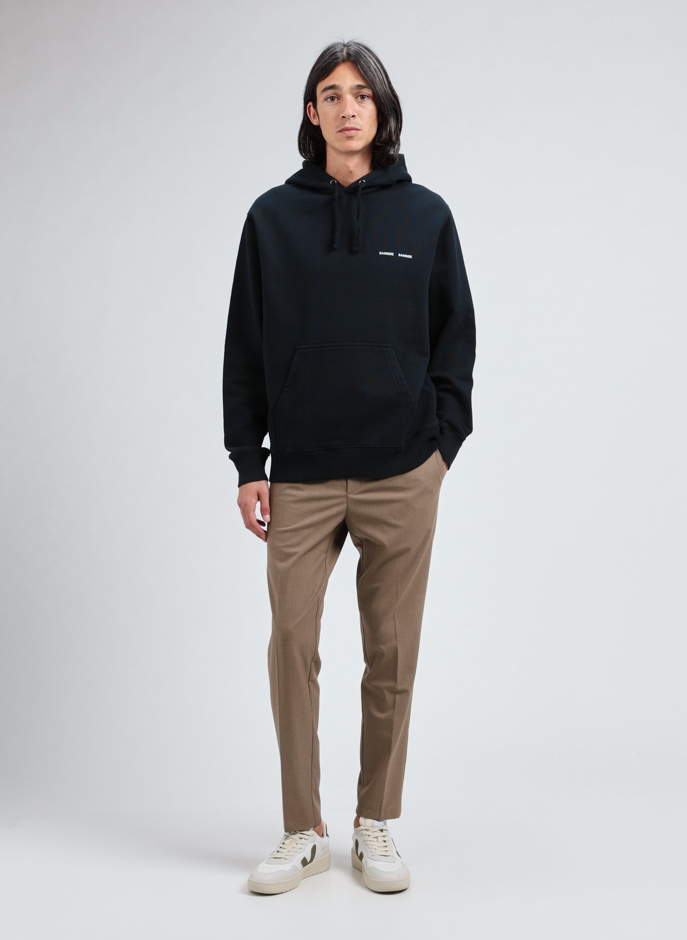 Hoodie en coton SAMSOE SAMSOE Bleu